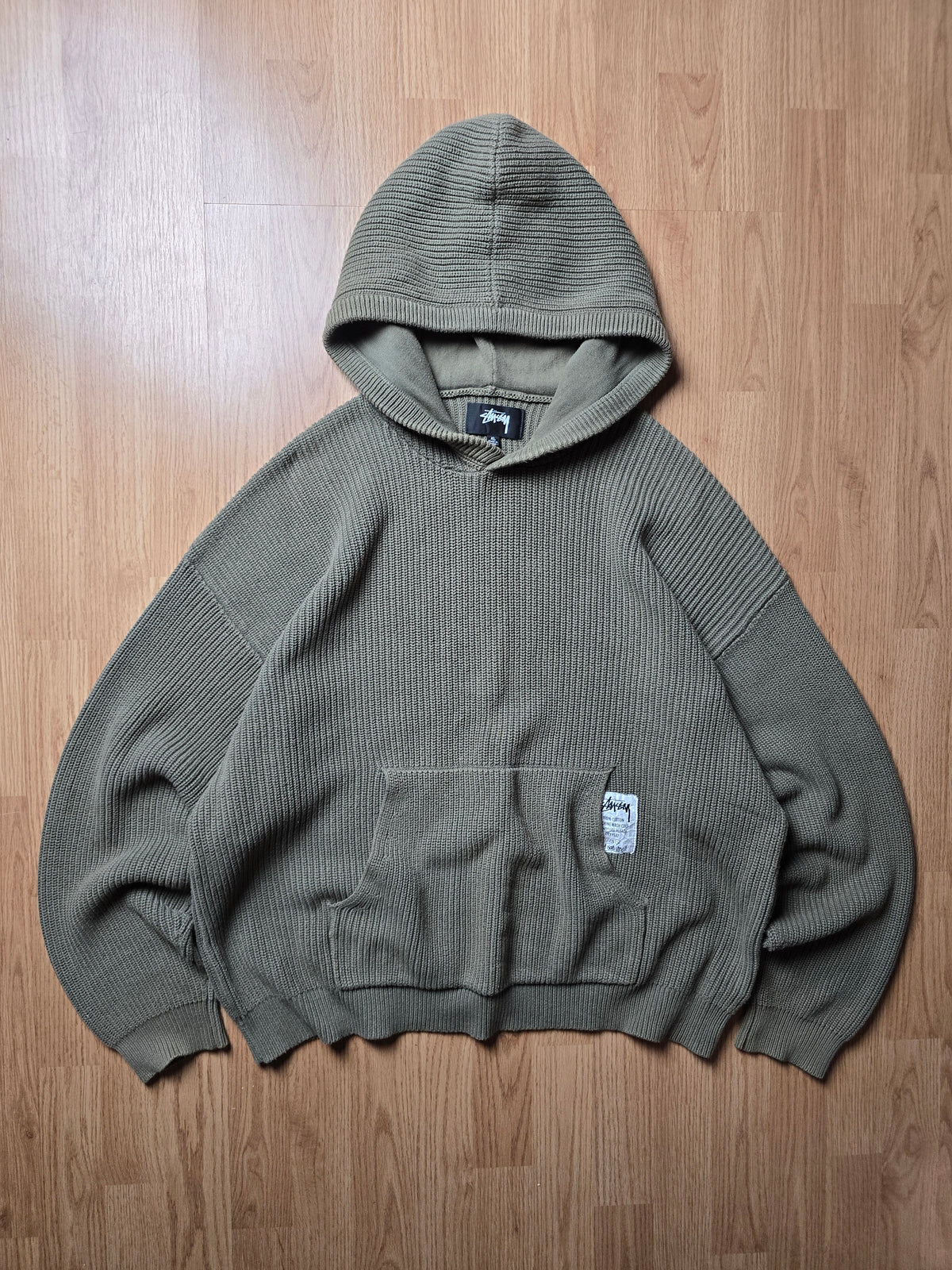 Stussy Heavyweight Cotton Knit Hoodie (XL)
