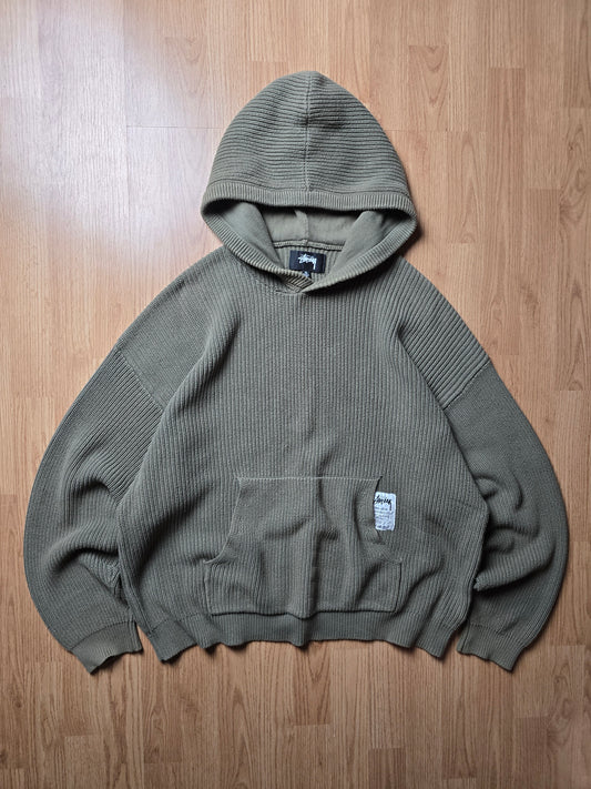 Stussy Heavyweight Cotton Knit Hoodie (XL)