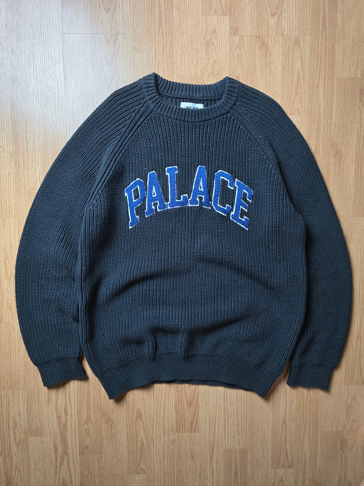 Palace 'Collegiate Knit' Fisherman Style Sweater (XL)