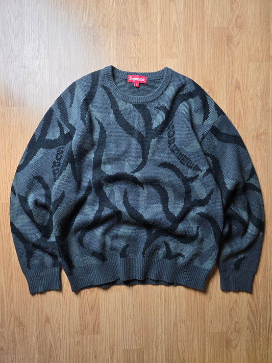 Supreme Tribal Camo Knit Sweater (M)