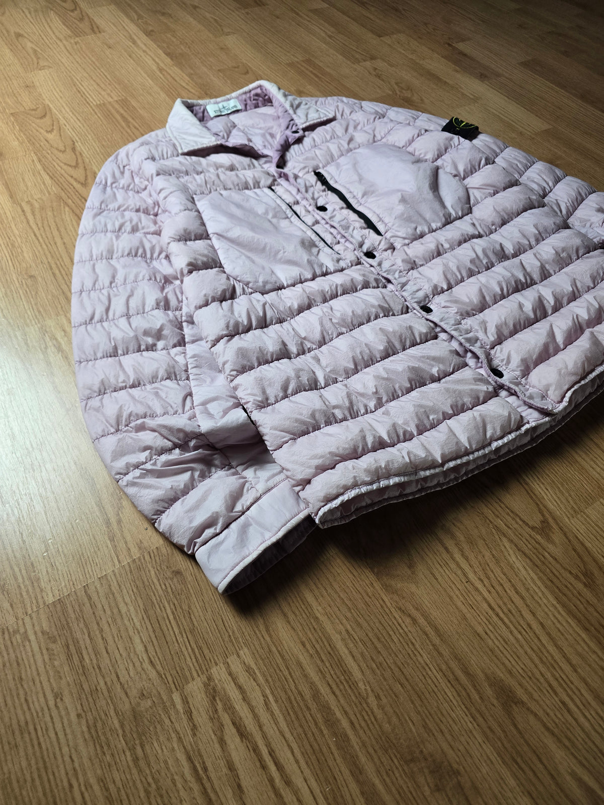 Stone Island Garment Dyed Micro Yarn Down Overshirt Jacket (XL)