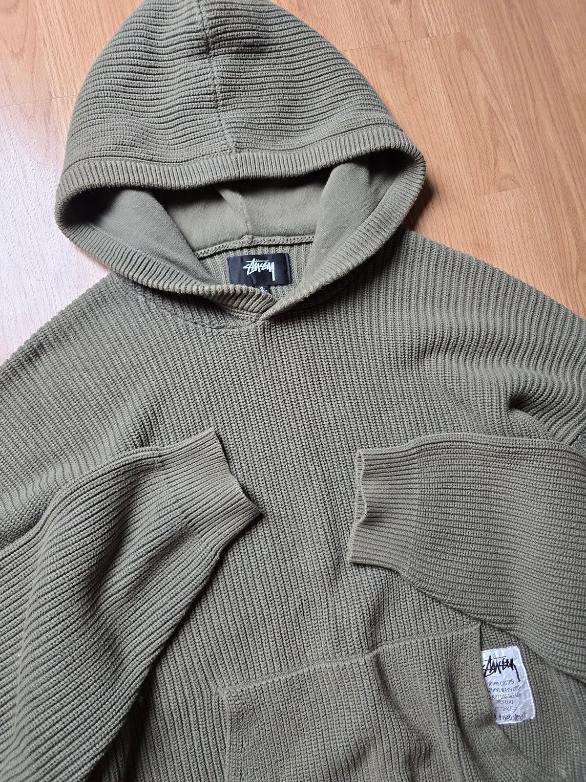 Stussy Heavyweight Cotton Knit Hoodie (XL)