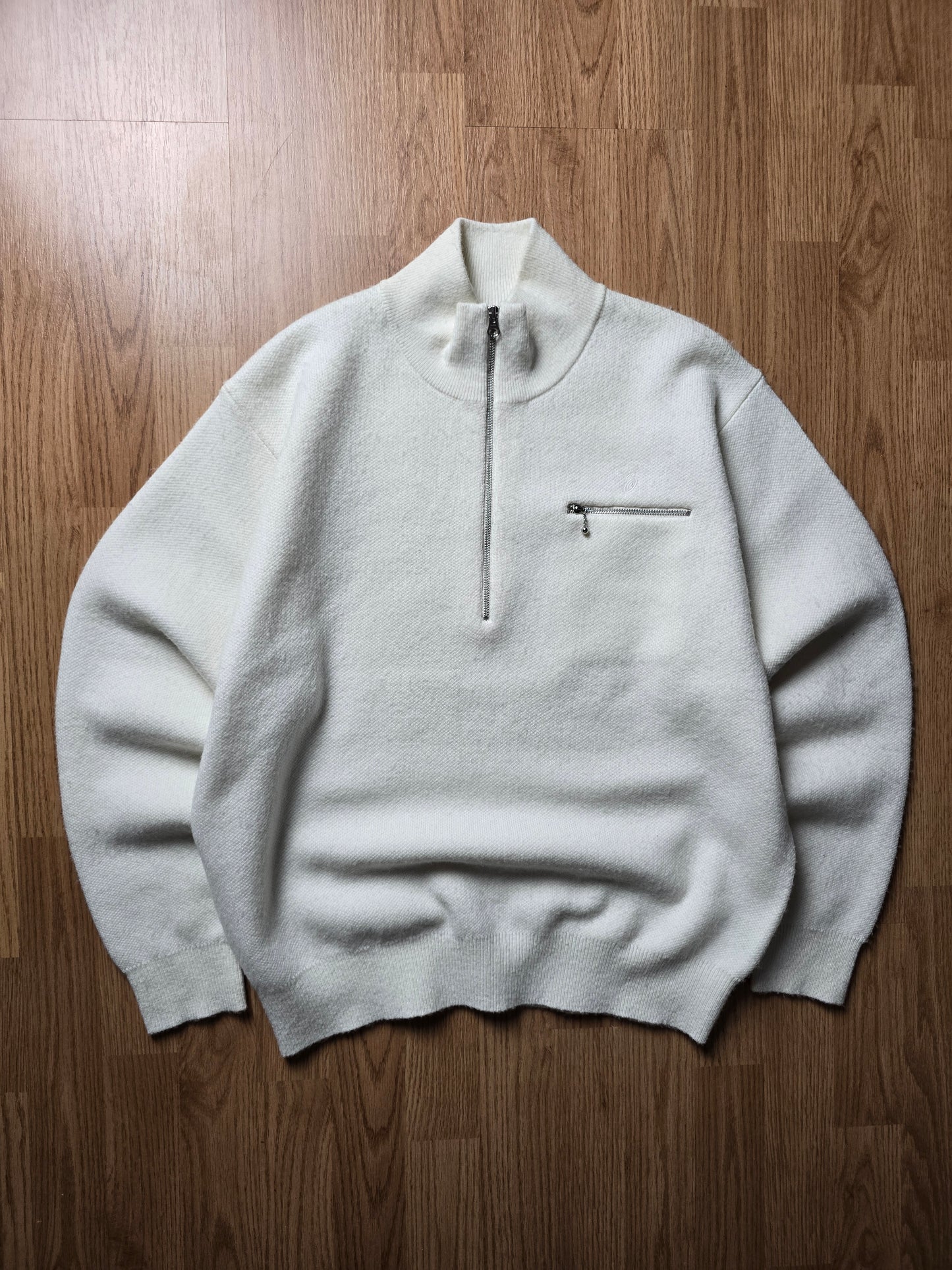 Stussy Half Zip Mock Neck Sweater (S/M)
