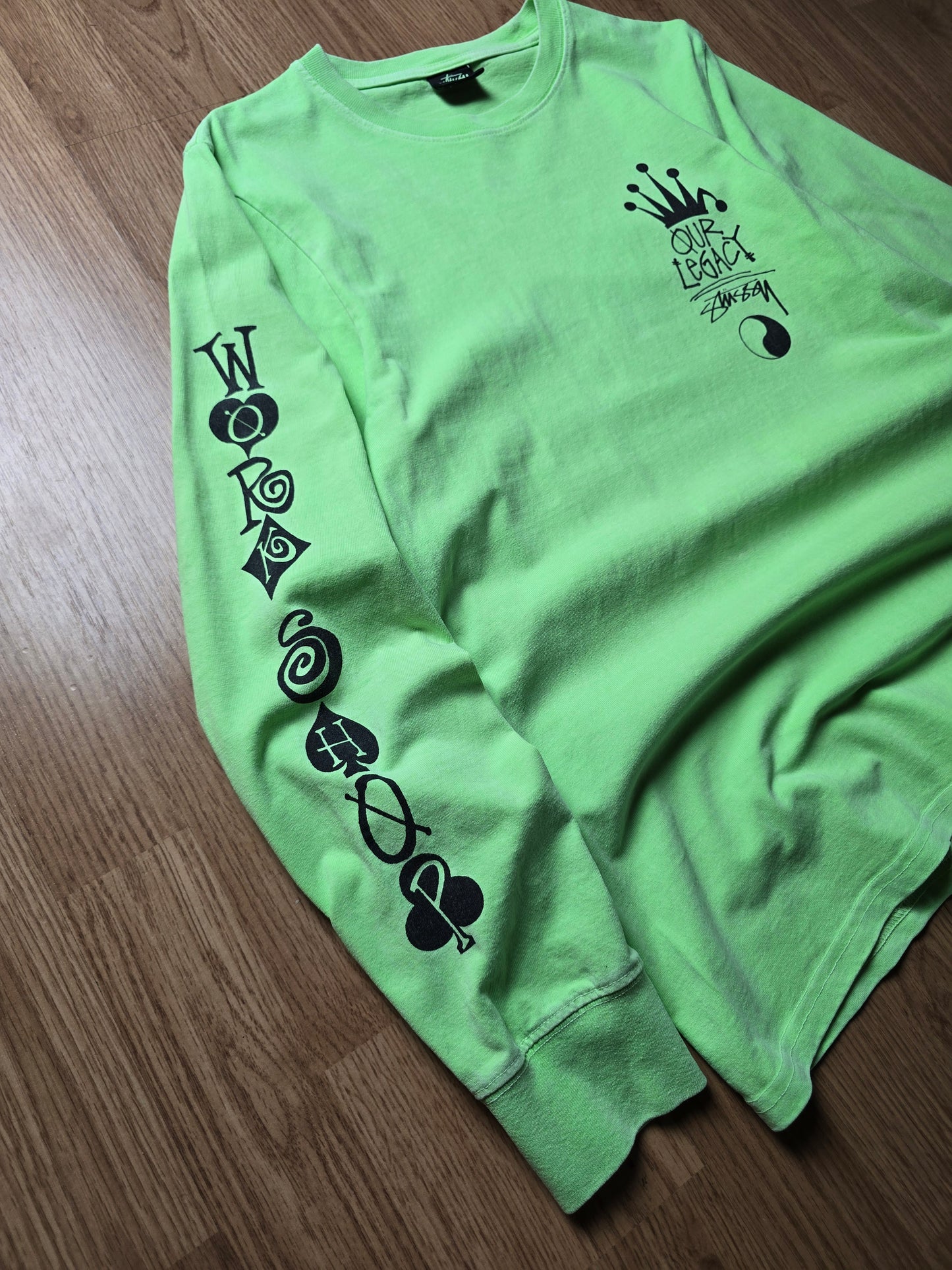 Stussy x Our Legacy Workshop Crown Logo Long Sleeve T-shirt (S)