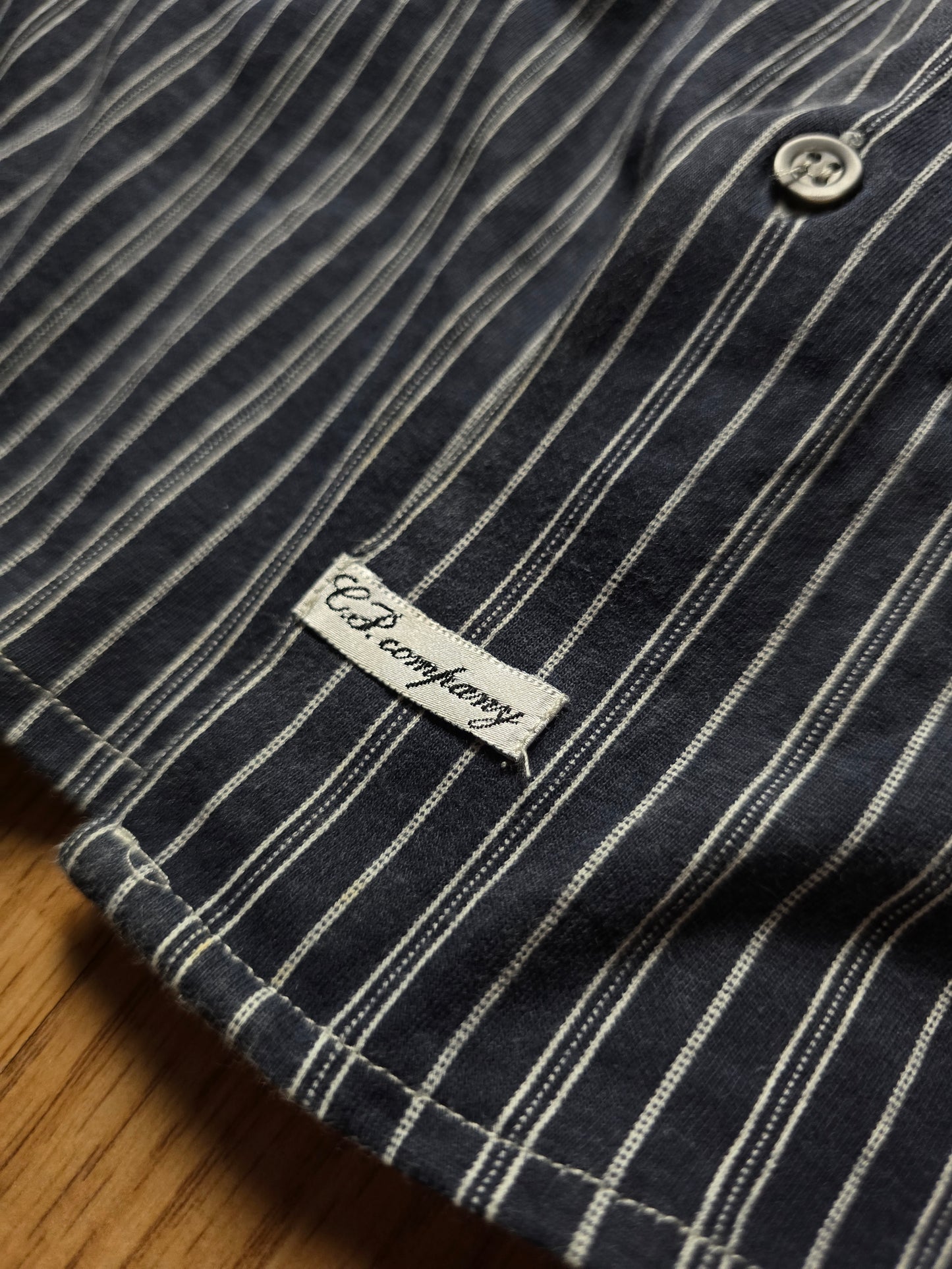 C.P. Company SS04 Pinstripe Cotton Shirt (M)