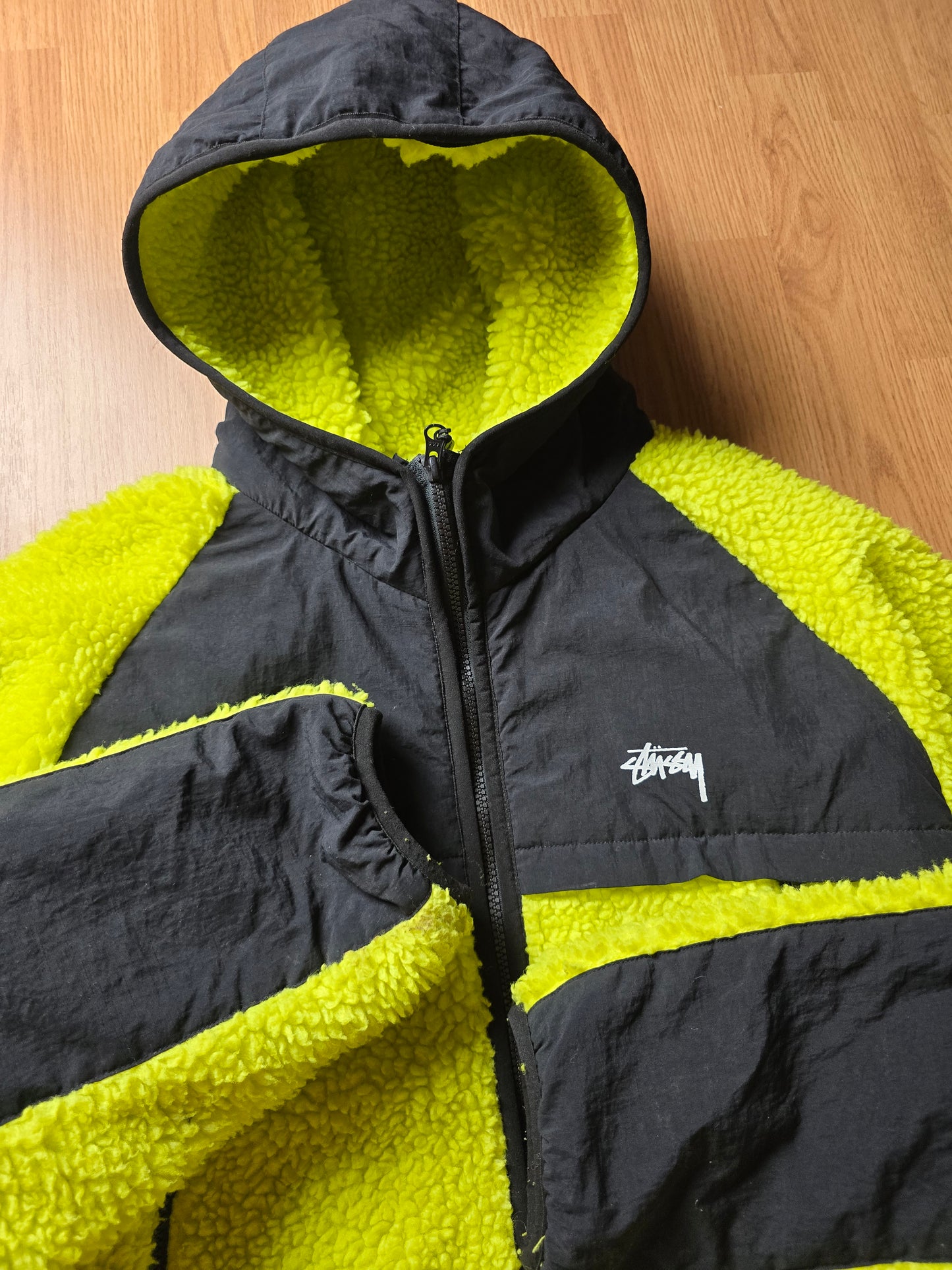 Stussy Sherpa Panelled Hooded Jacket (L)