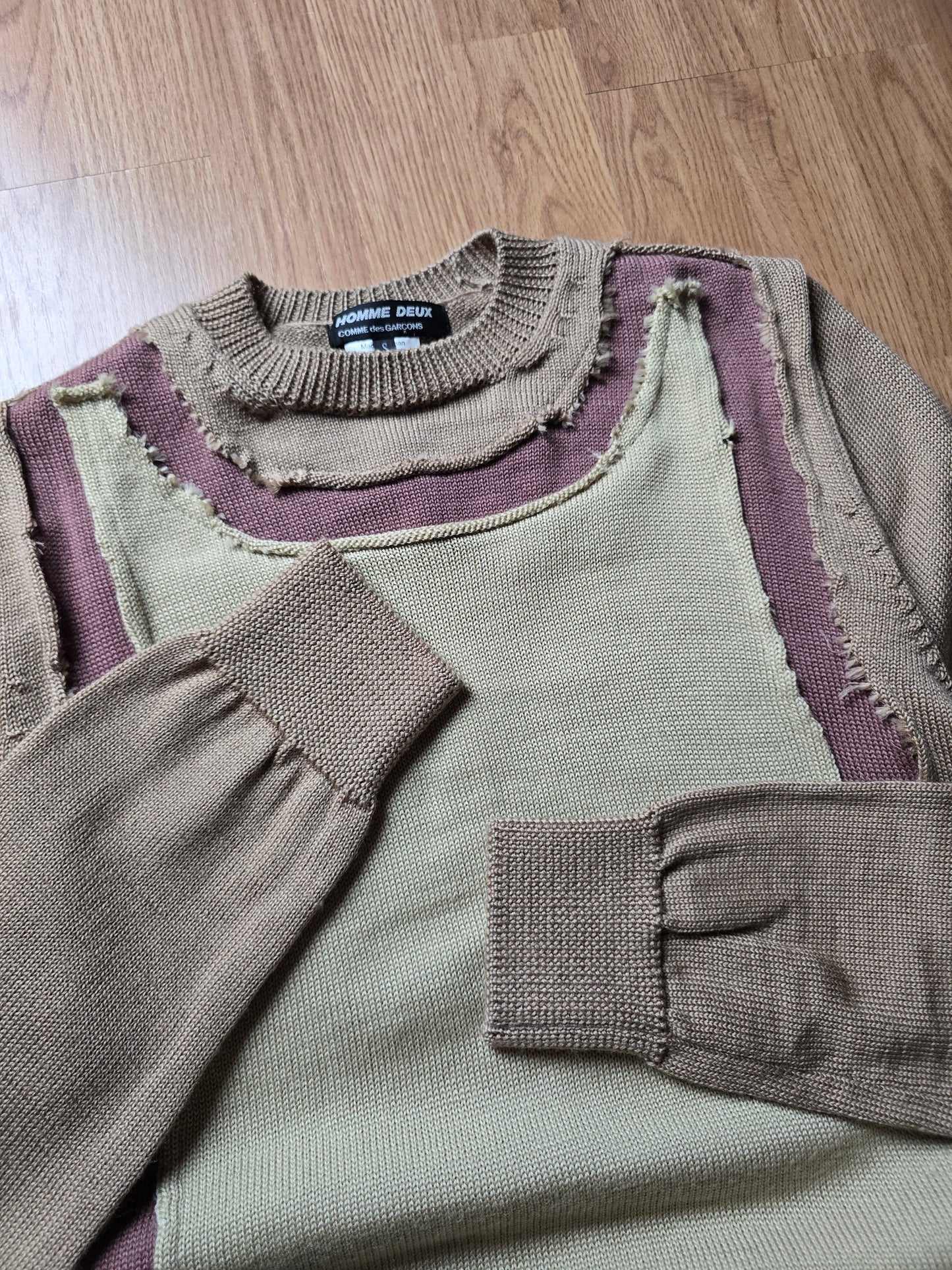 Comme Des Garcon Homme Deux Abstract Knit Sweater (S)