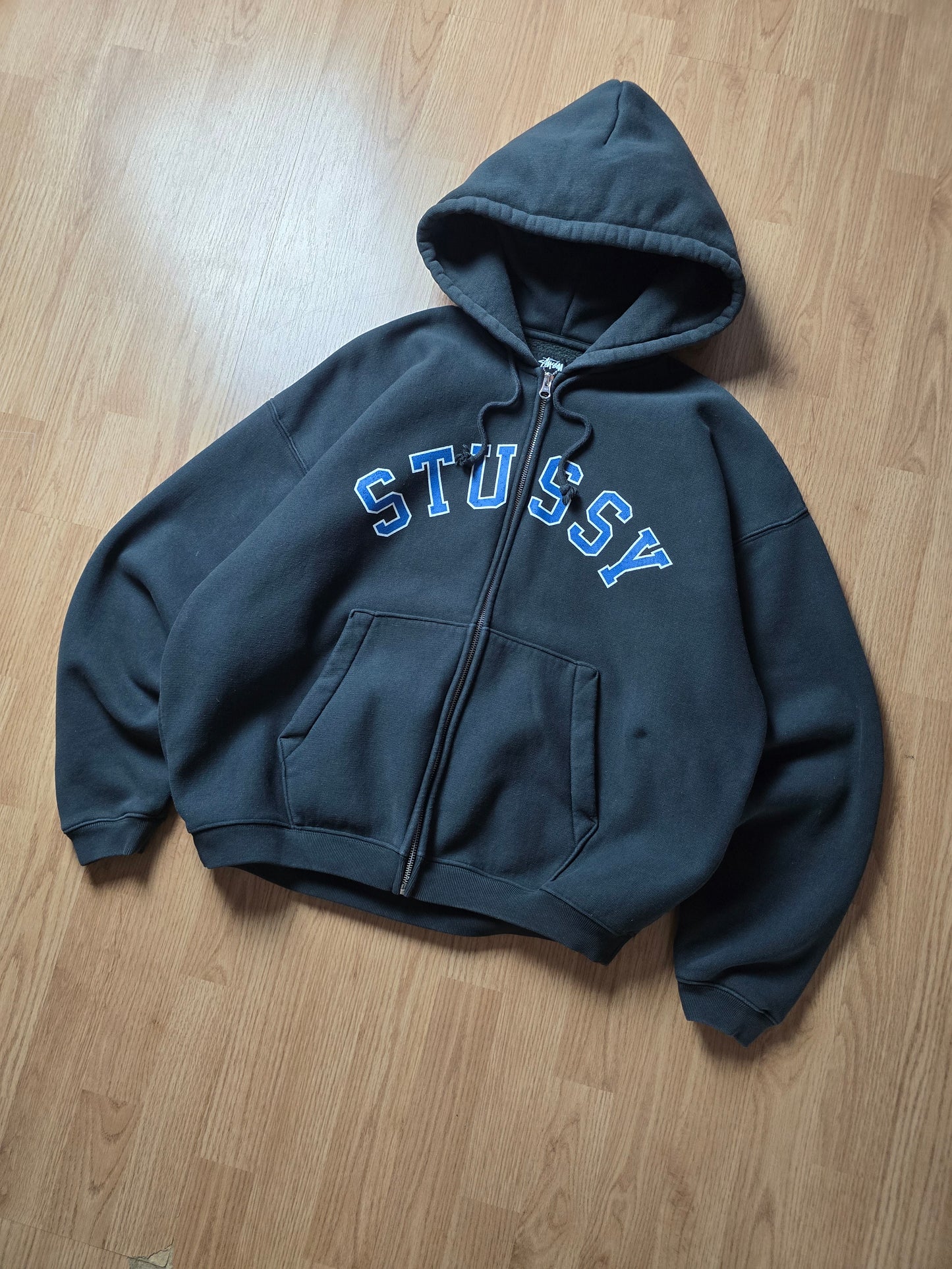 Stussy Faded Graphic Zip Hoodie (M)