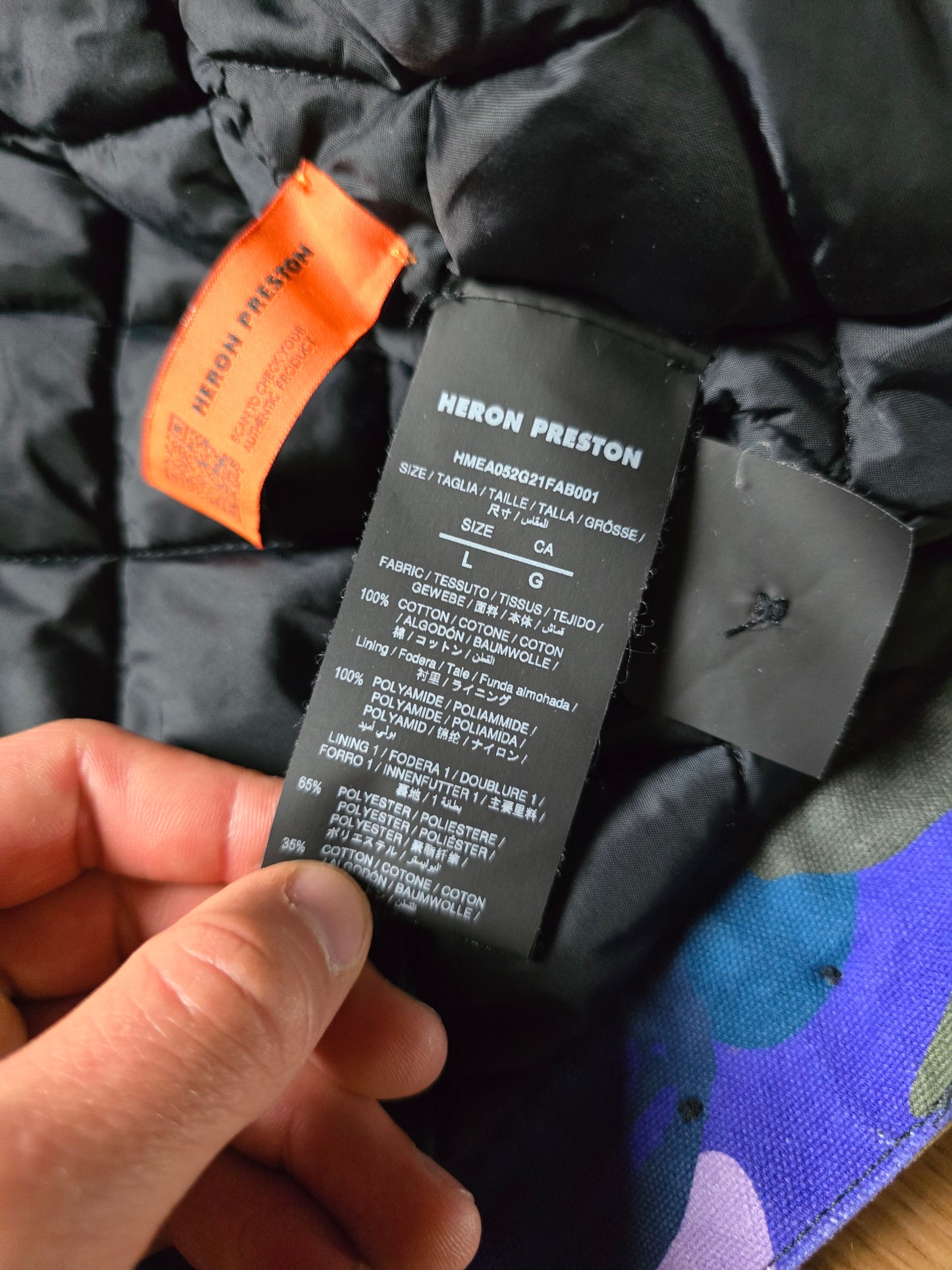 BAPE x Heron Preston Mix 1st Camo Duck Trucker Jacket (L)