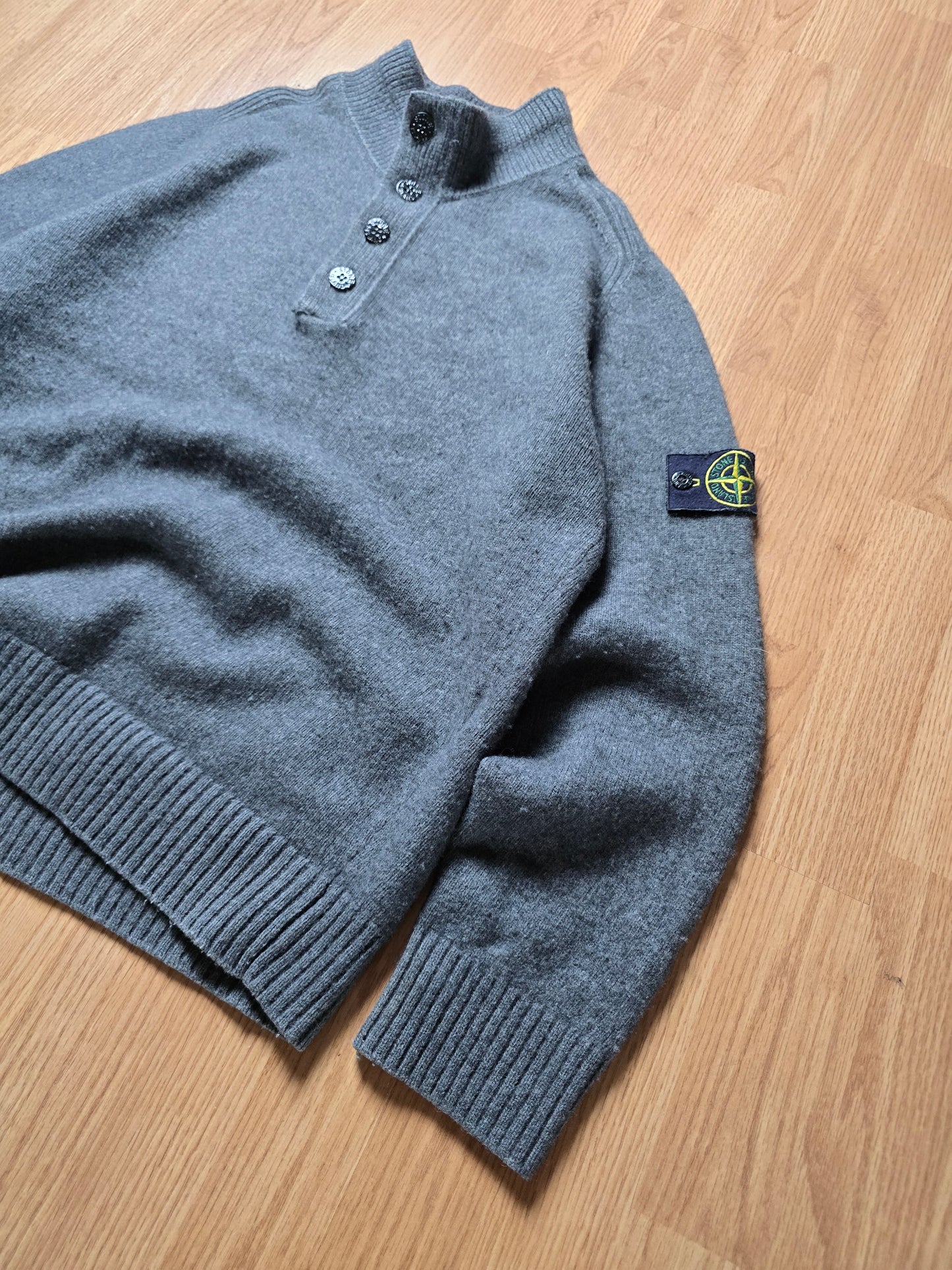 Stone Island Quater Zip Wool Blend Jumper (M/L)