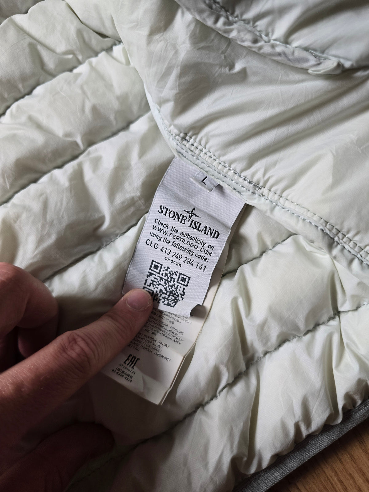 Stone Island Garment Dyed Micro Yarn Down Puffer Jacket (M/L)