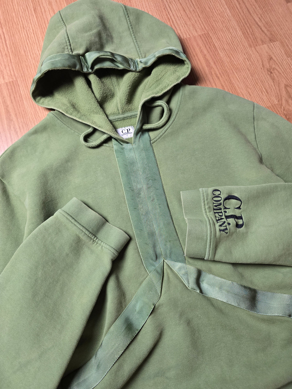 C.P. Company Technical Embroidered Spellout Hoodie (L)