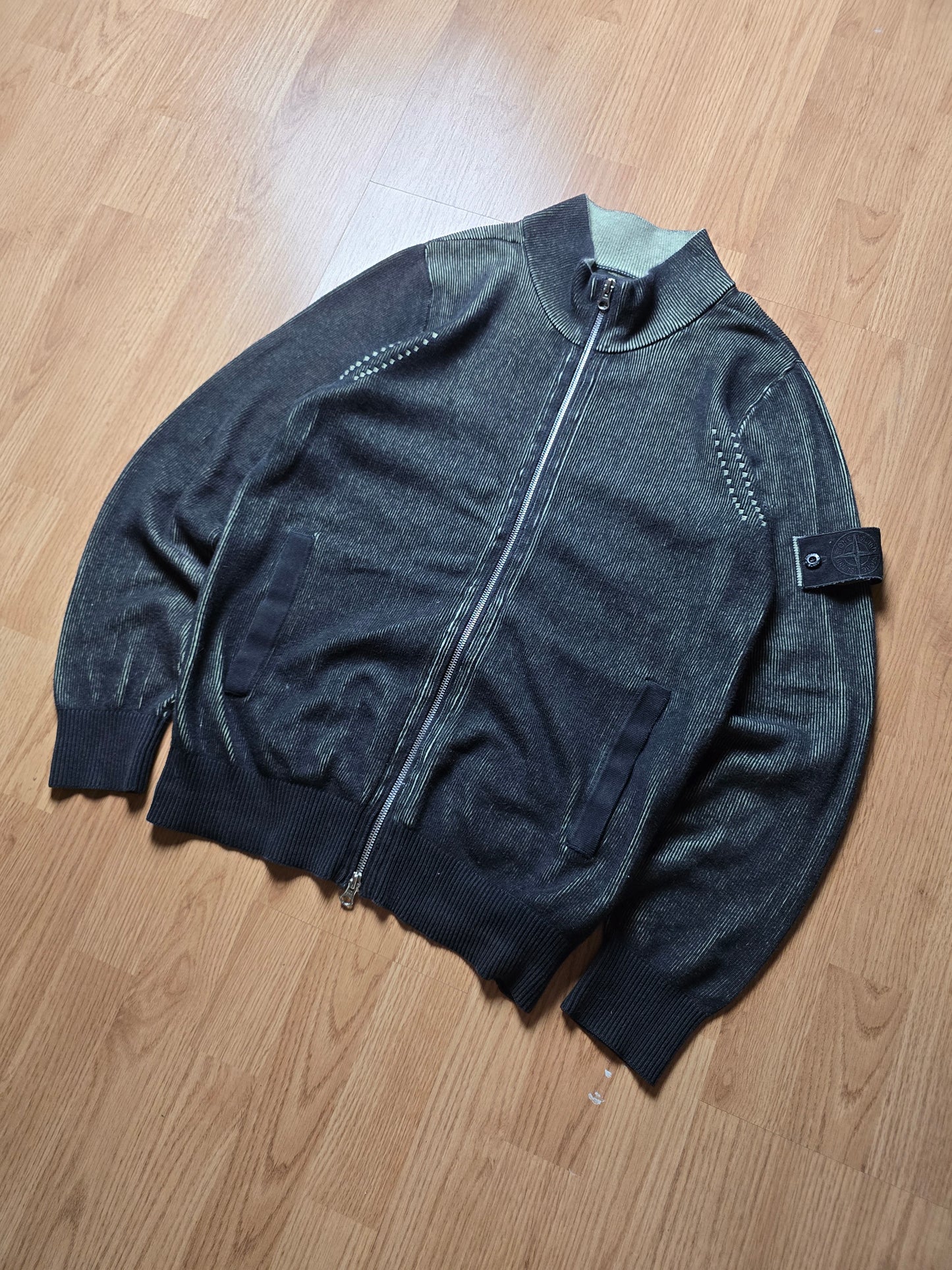 Stone Island Shadow Project Vanisé Knit Zip Track Jacket (S)