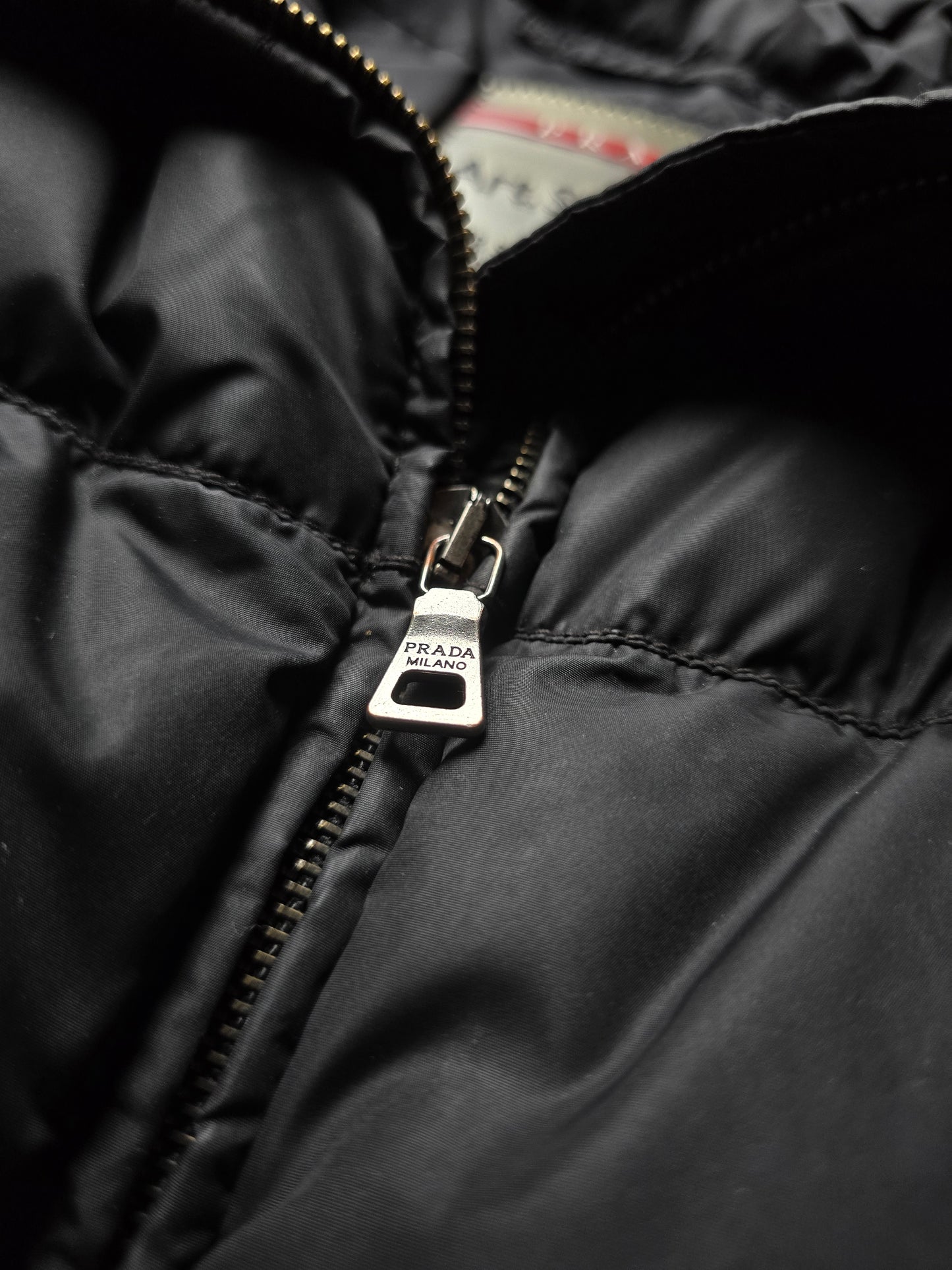 Prada Sport 2008 Black Tab Down Gilet/Vest (L)