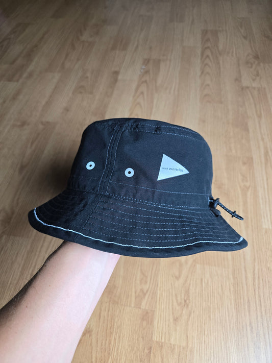 And Wander Logo Print 3M Reflective Bucket Hat