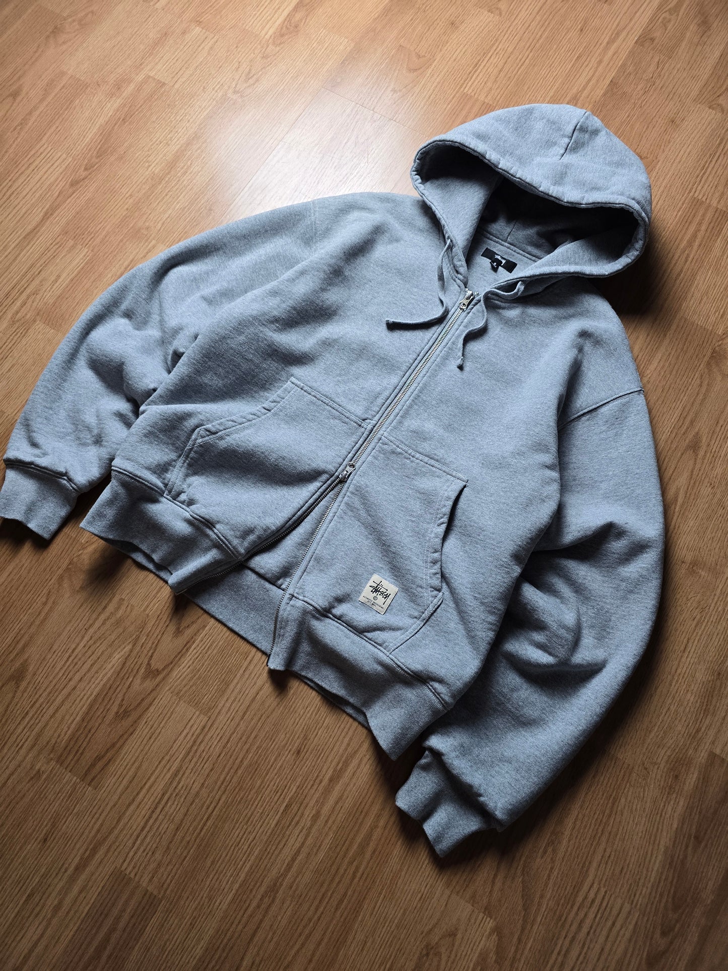 Stussy 'Double Face Label Zip' Heavyweight Hoodie (S/M)