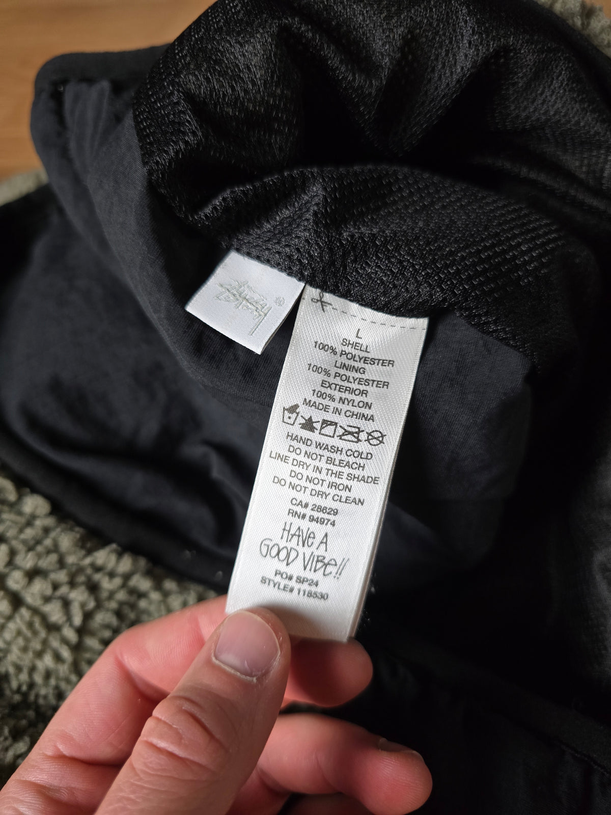 Stussy Sherpa Panelled Hooded Jacket (L)