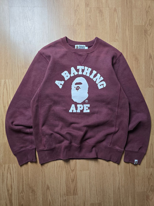 Bape College Crewneck Sweatshirt (M)