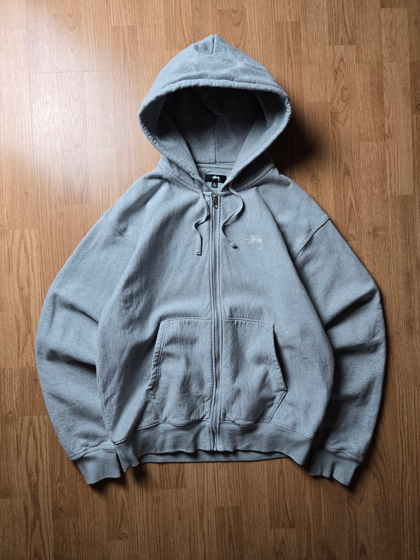 Stussy Stock Logo Zip Hoodie (XL)