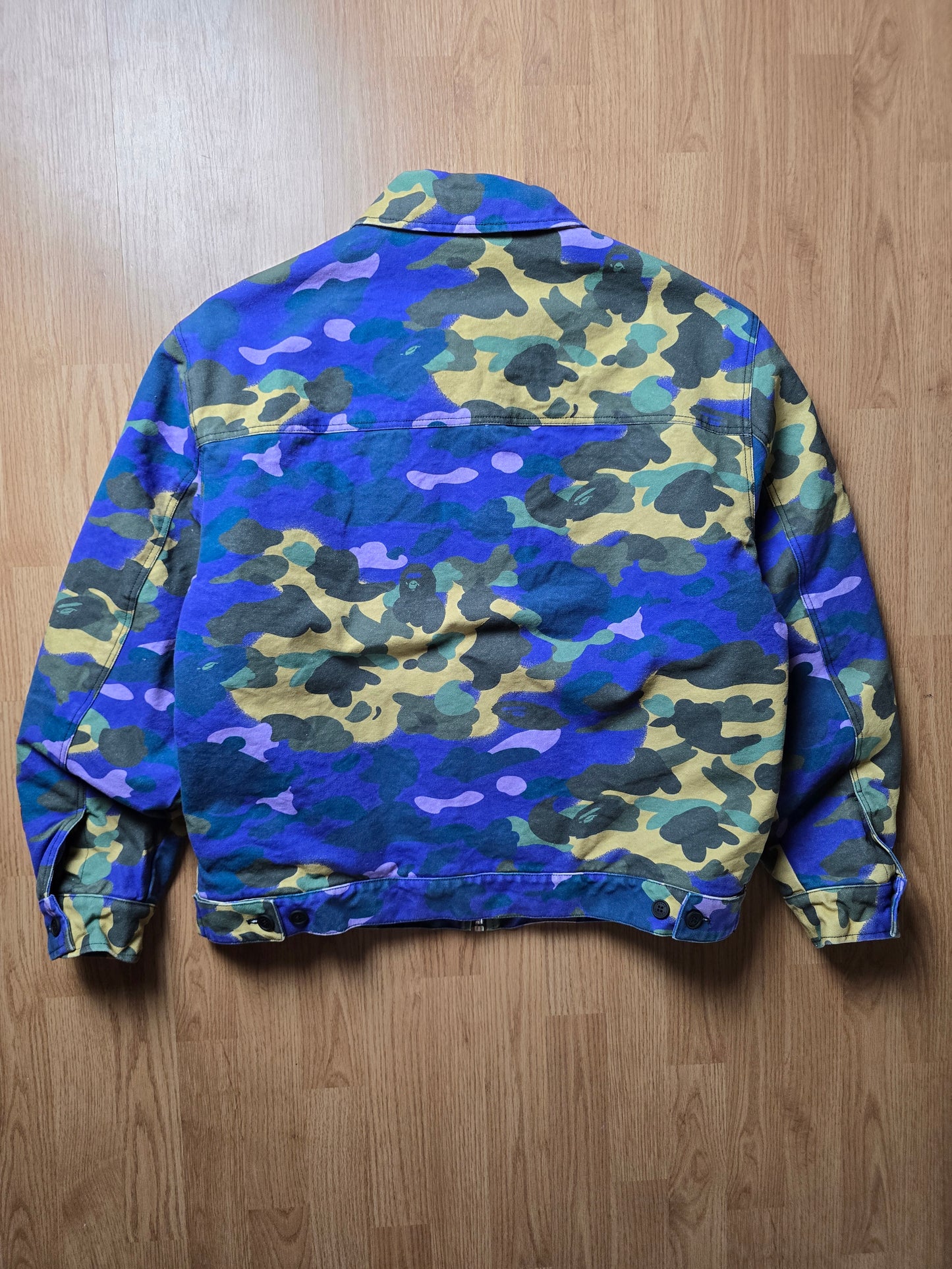 BAPE x Heron Preston Mix 1st Camo Duck Trucker Jacket (L)