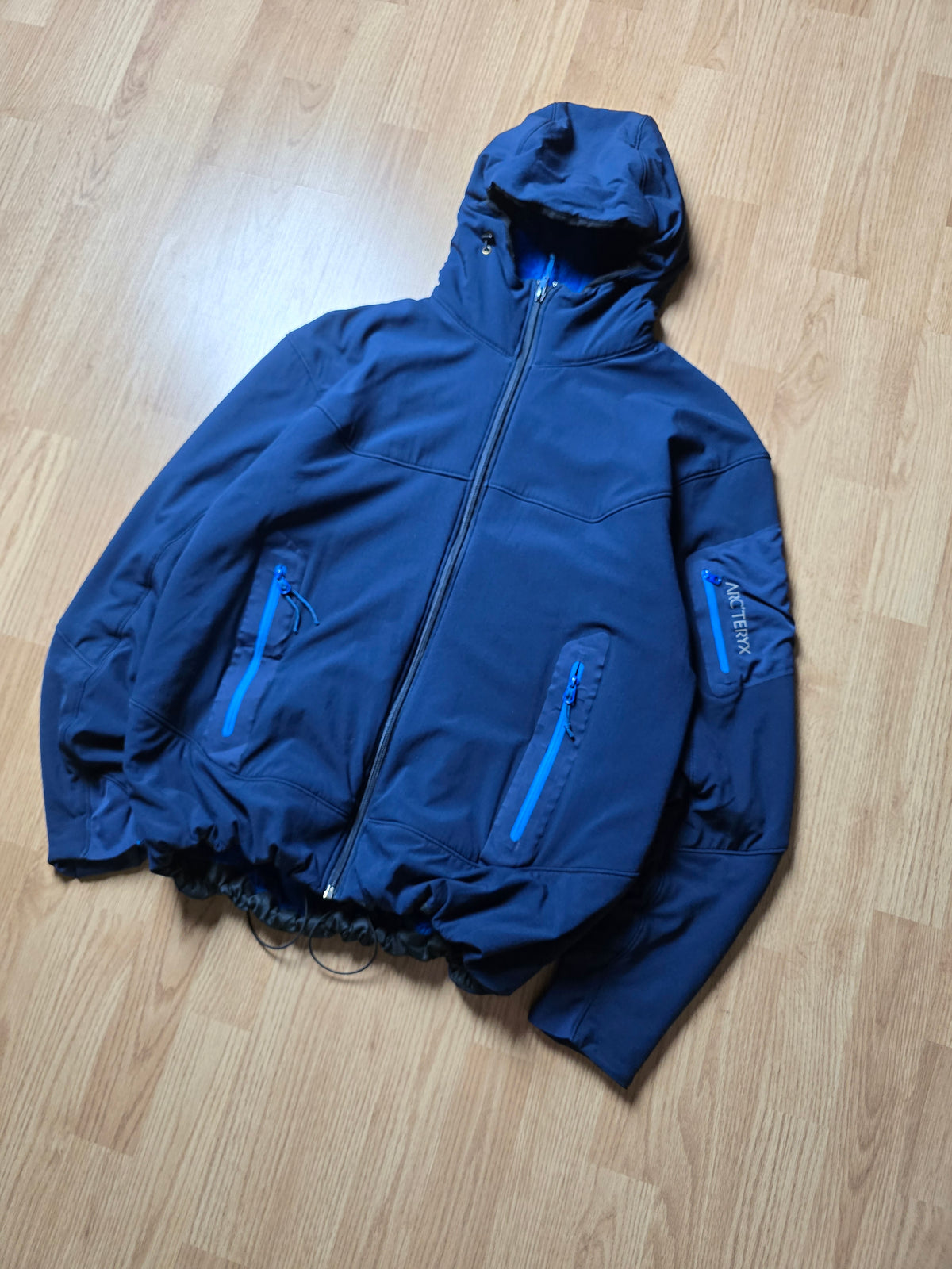 00s Arc'teryx 'Hylluss' Polartec Fleece Lined Hoodie/Jacket (L)
