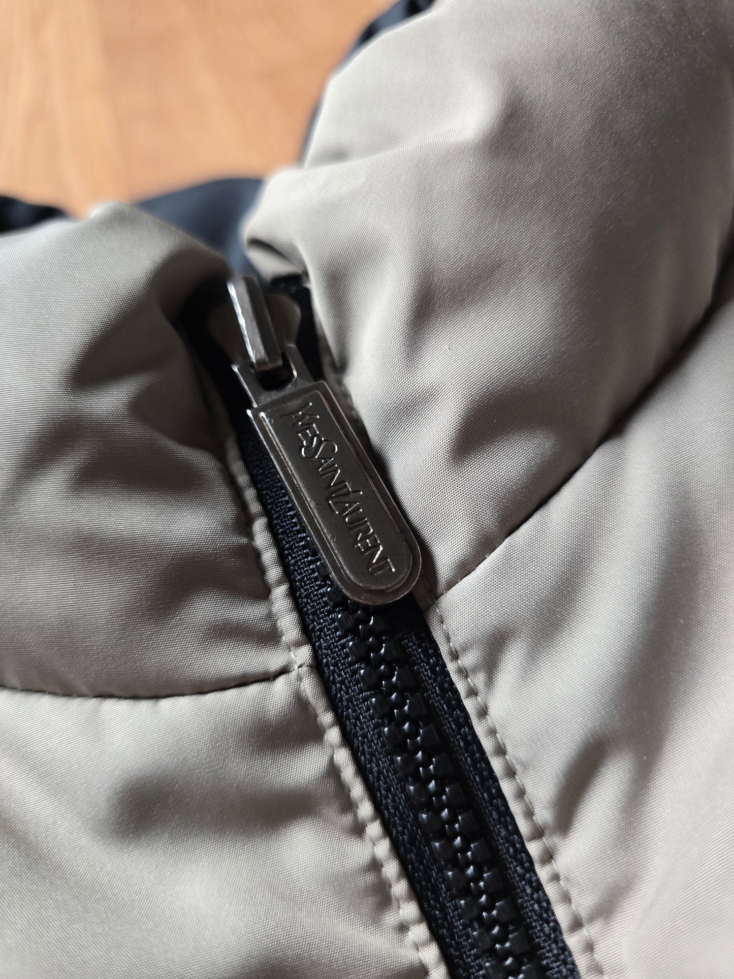 Vintage YSL Reversible Down Puffer Jacket (L)