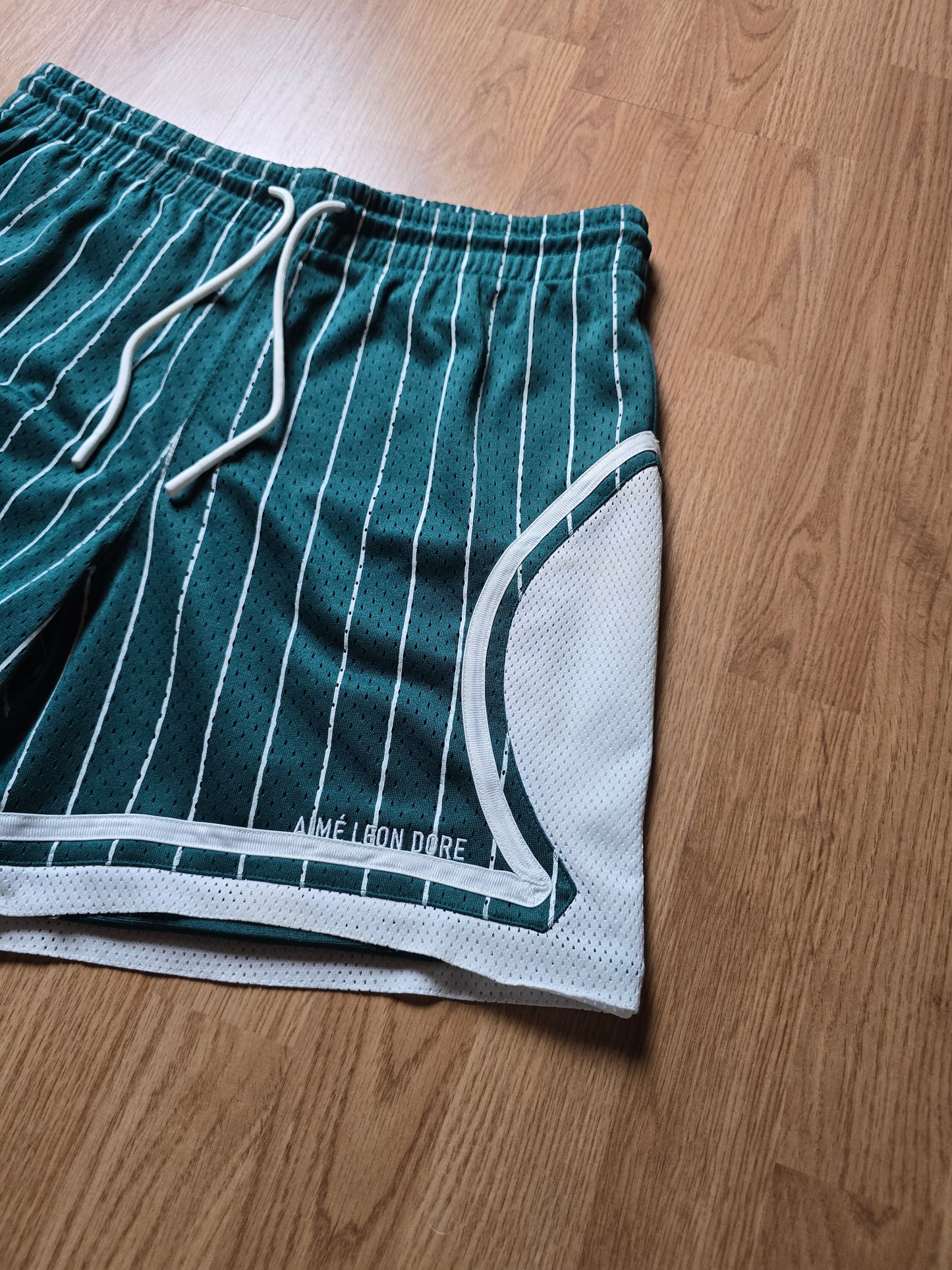 Aime Leon Dore Stiped Court Mesh Basketball Shorts (M)