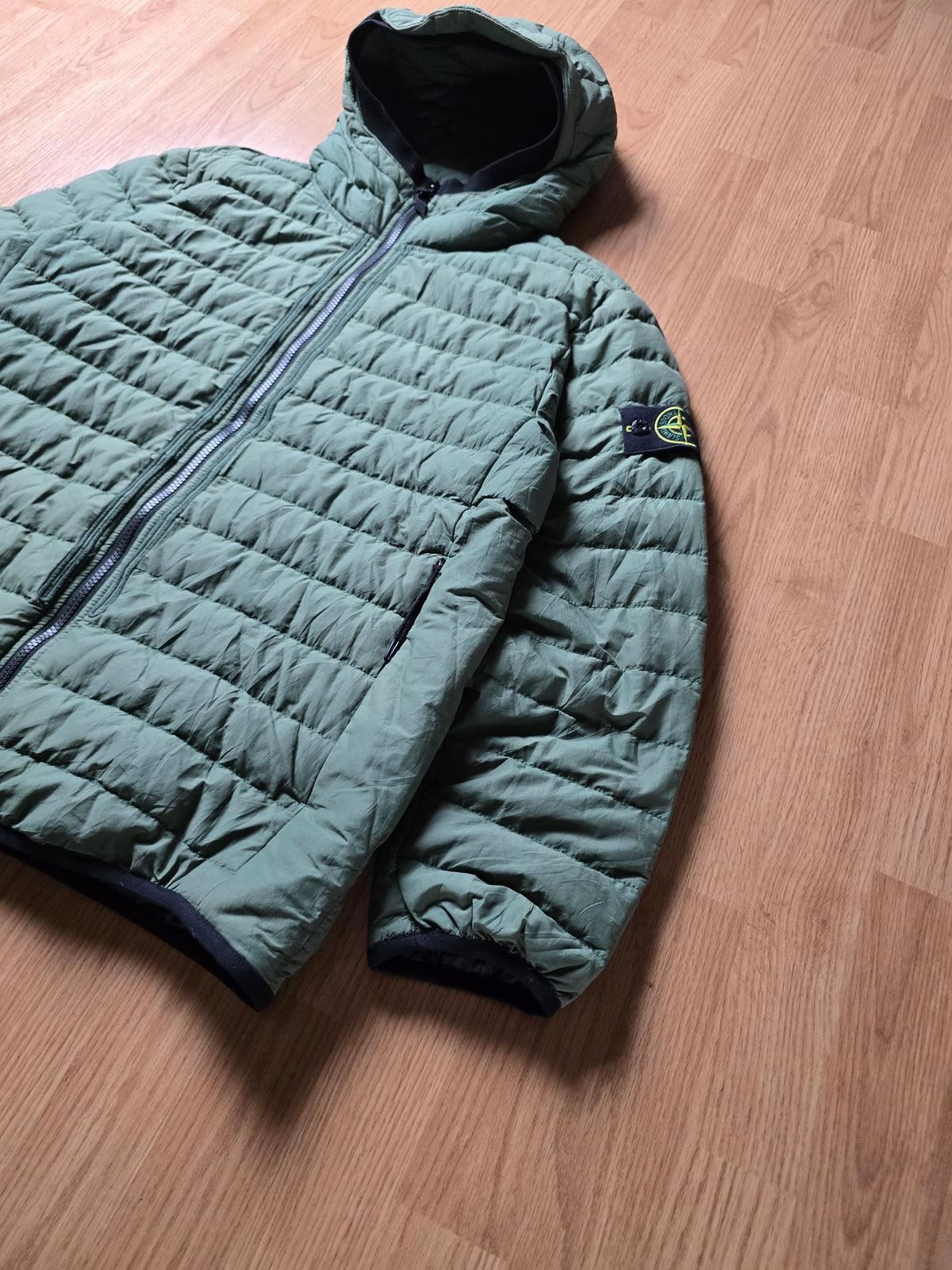 Stone Island O-Cotton / R-Nylon Tela Down Puffer Jacket (L)