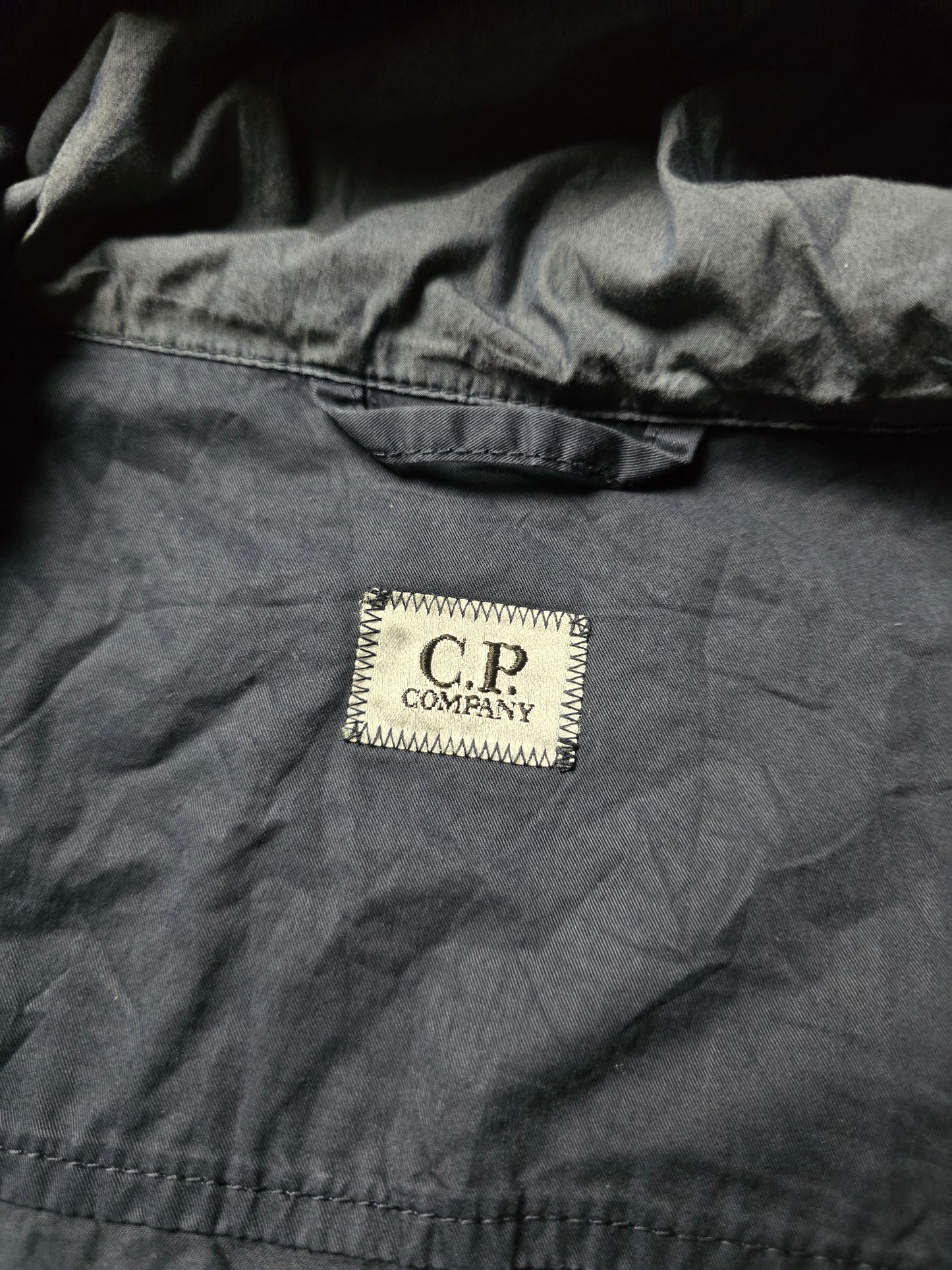 C.P. Company Hooded Gabardine Arm Lens Zip Shirt Jacket (M/L)