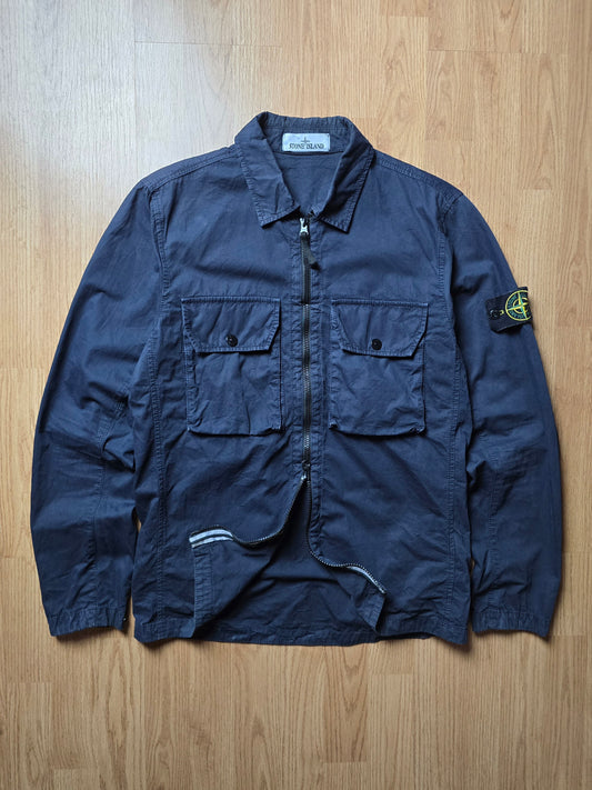 Stone Island Garment Dyed Zip Overshirt (S)