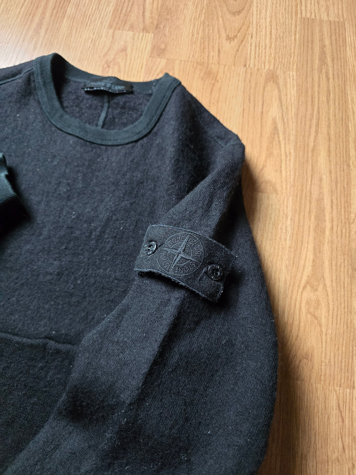 Stone Island Ghost Piece Wool Jersey Sweatshirt (S)