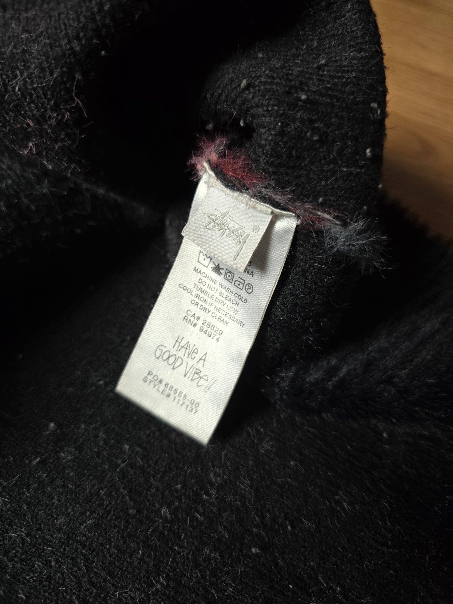Stussy Striped 'Shaggy' Cardigan (M)