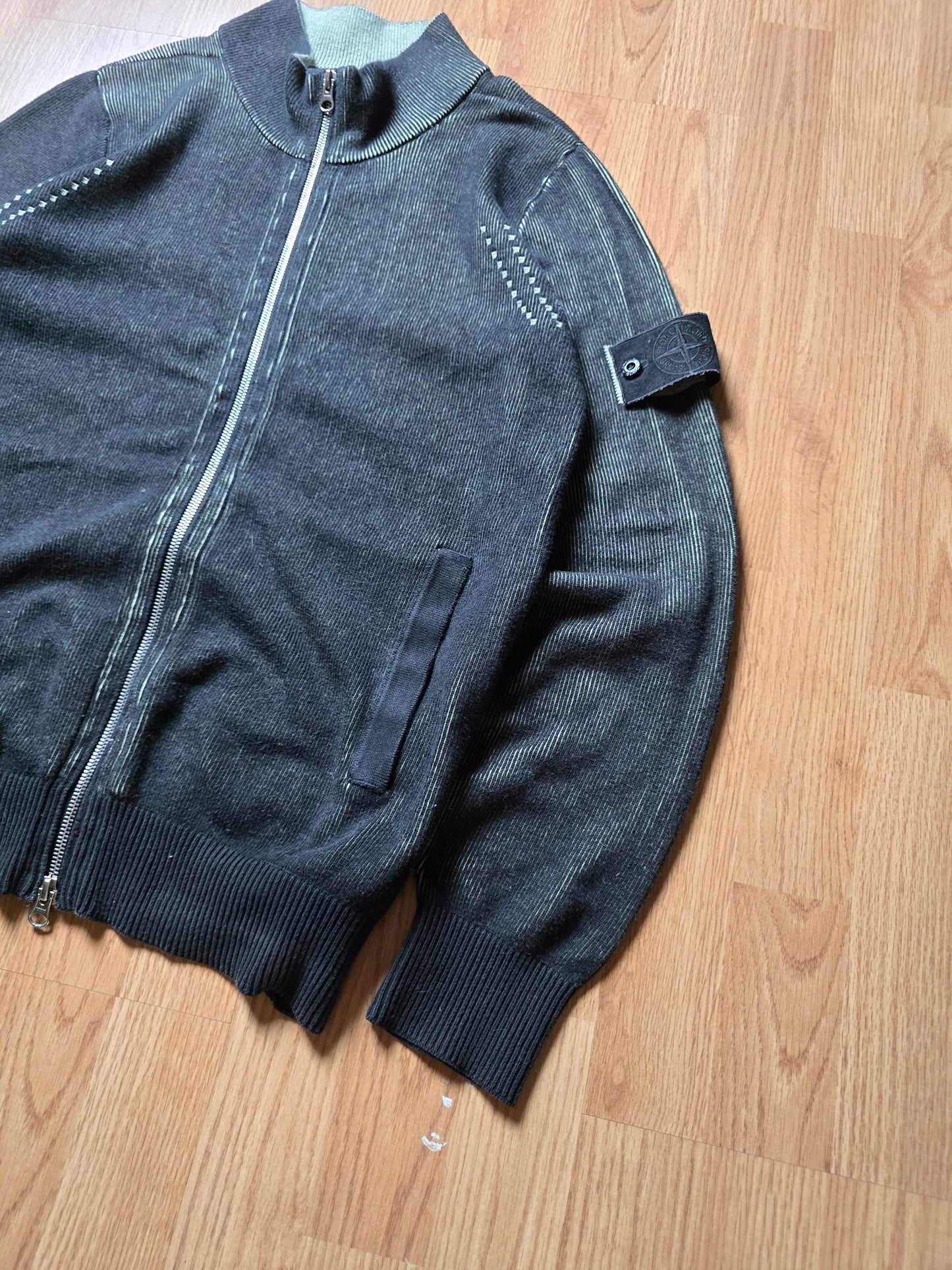Stone Island Shadow Project Vanisé Knit Zip Track Jacket (S)