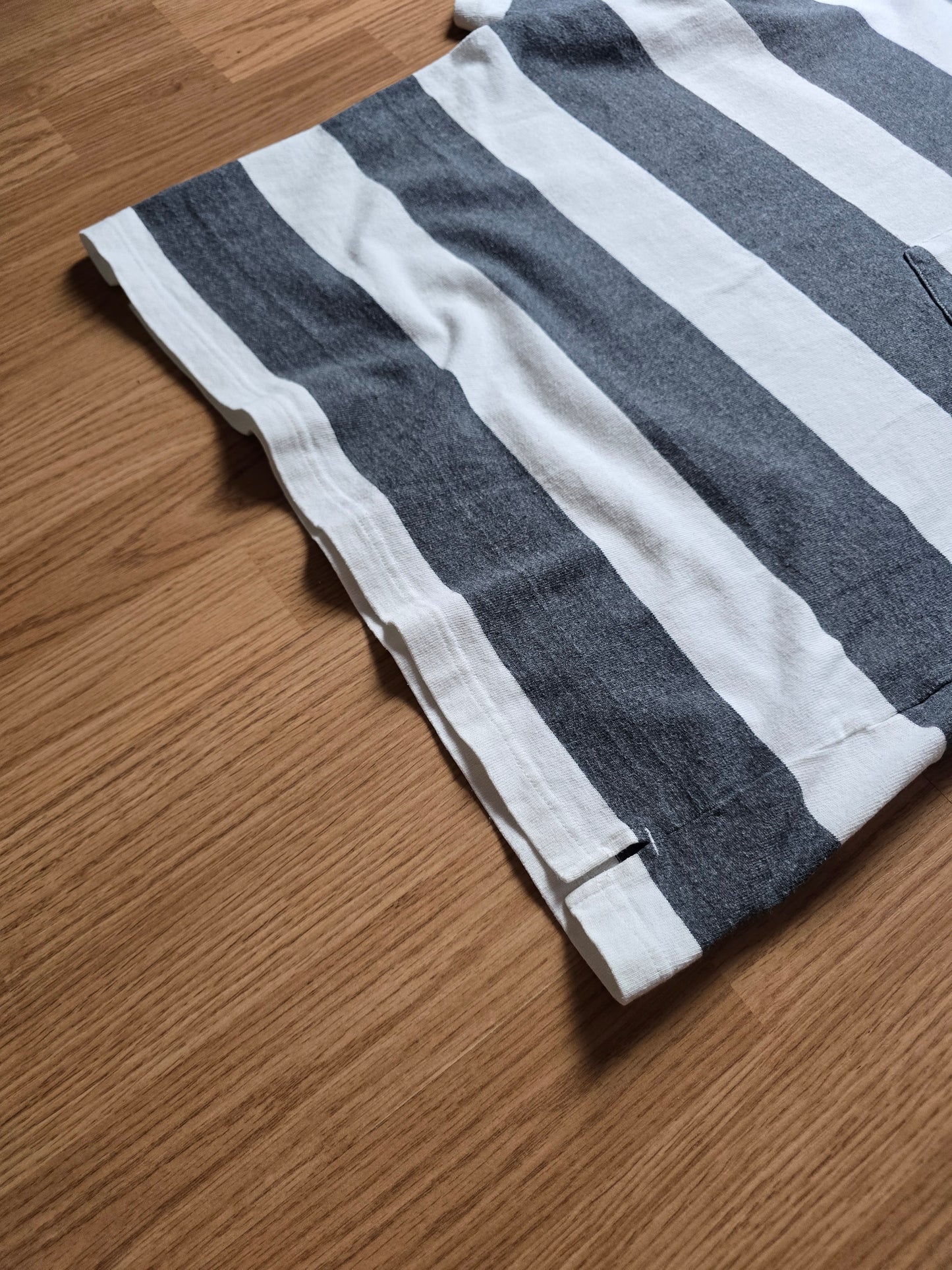 Beams Heart Boxy Striped Pocket Tee (M)