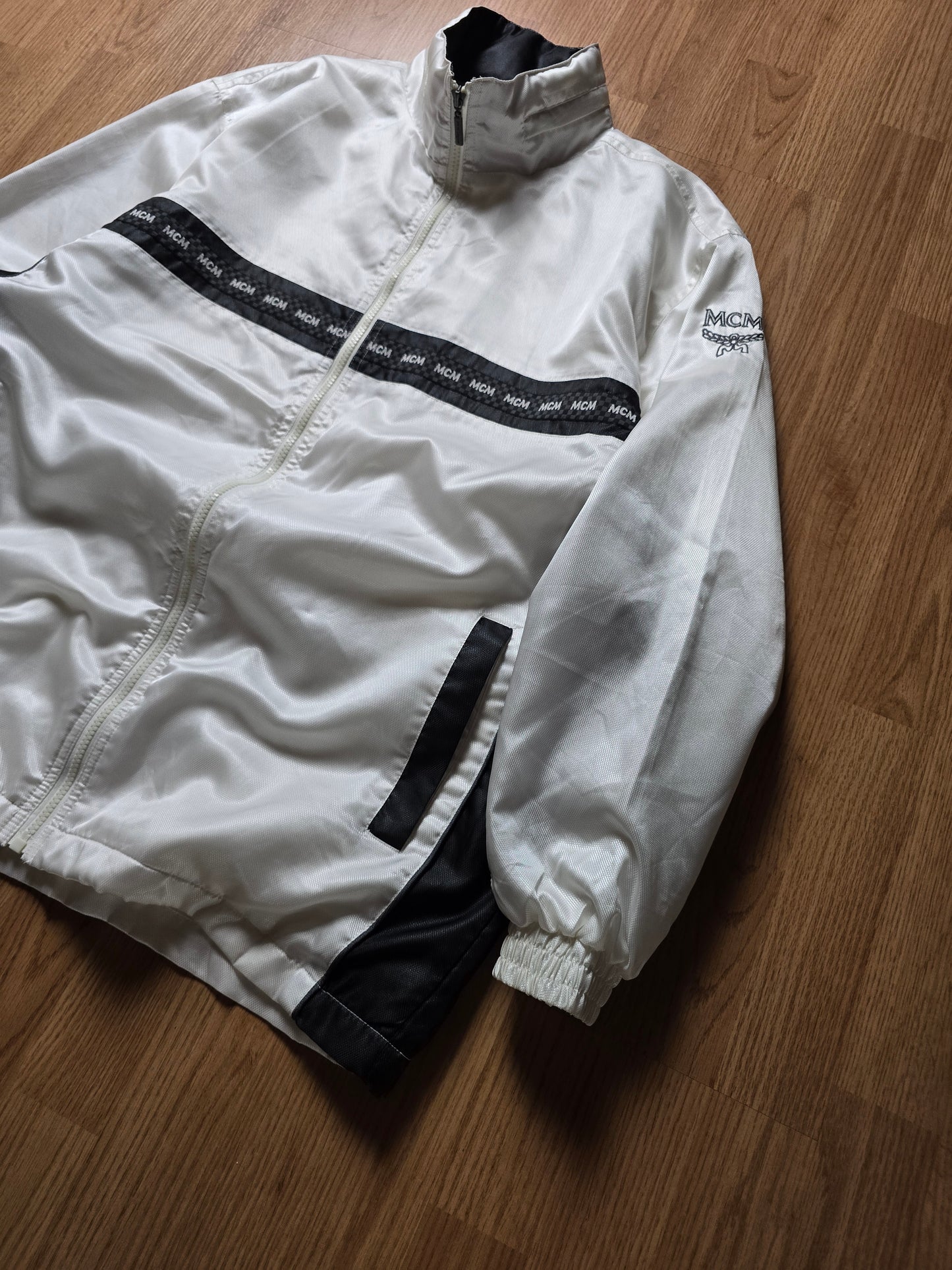 Vintage MCM Zip Up Track Jacket (L)