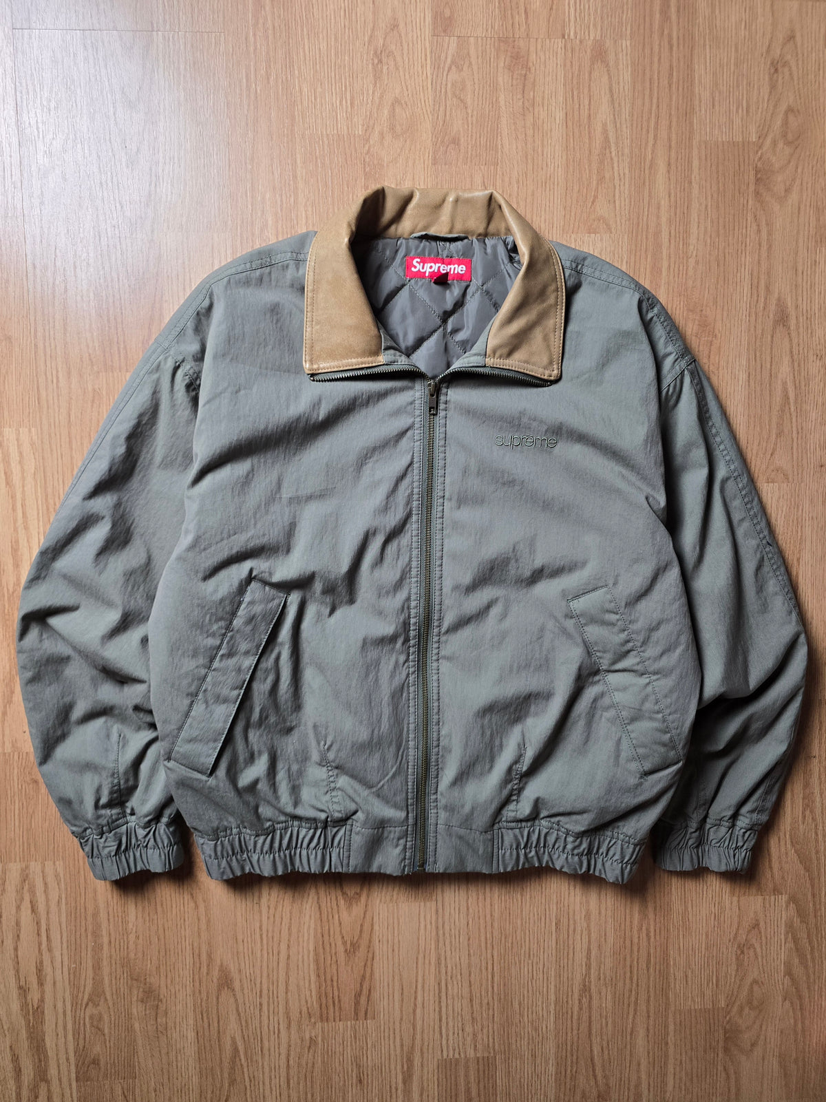 Supreme Leather Colar Utility Jacket (S/M)