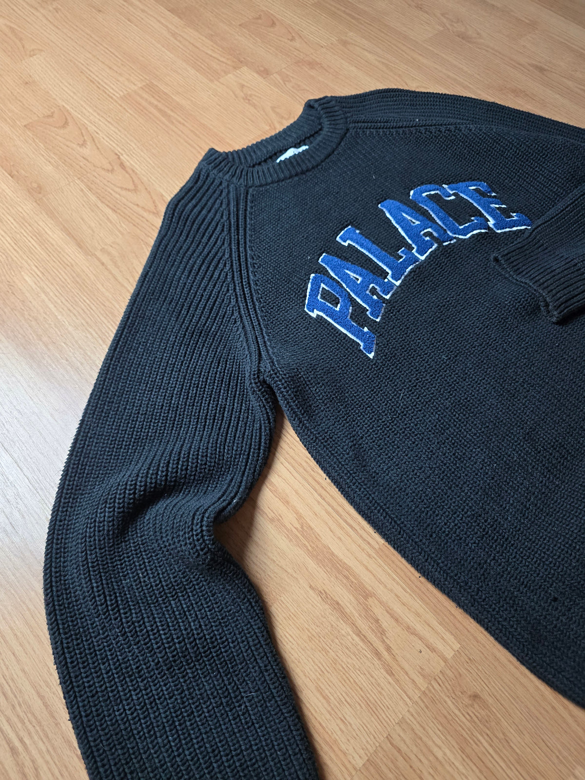 Palace 'Collegiate Knit' Fisherman Style Sweater (XL)
