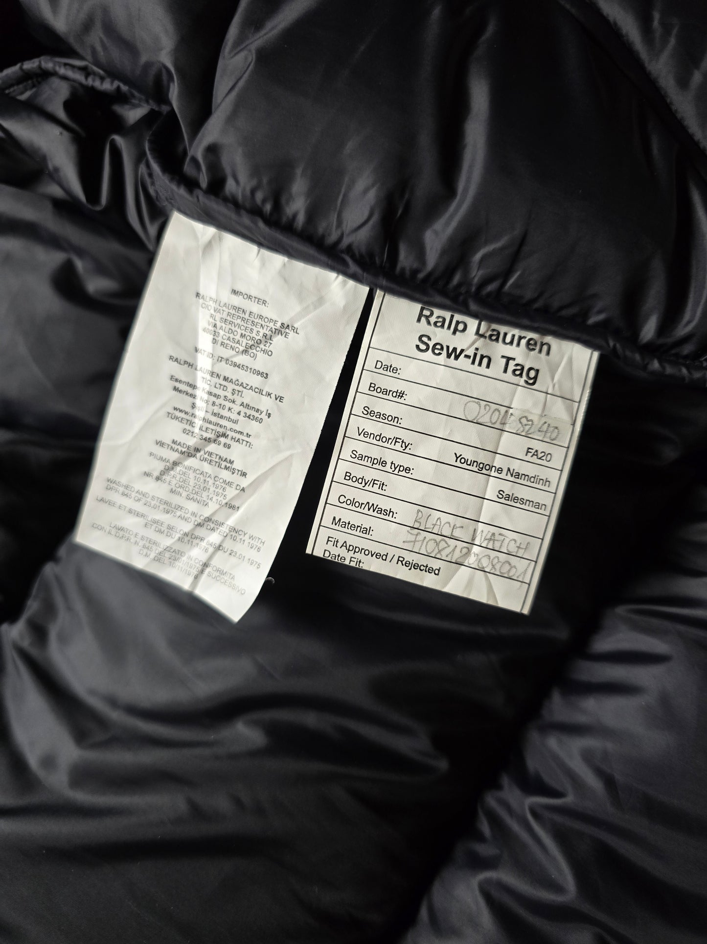 Ralph Lauren Wool Plaid Heavyweight Down Puffer Jacket (M/L)