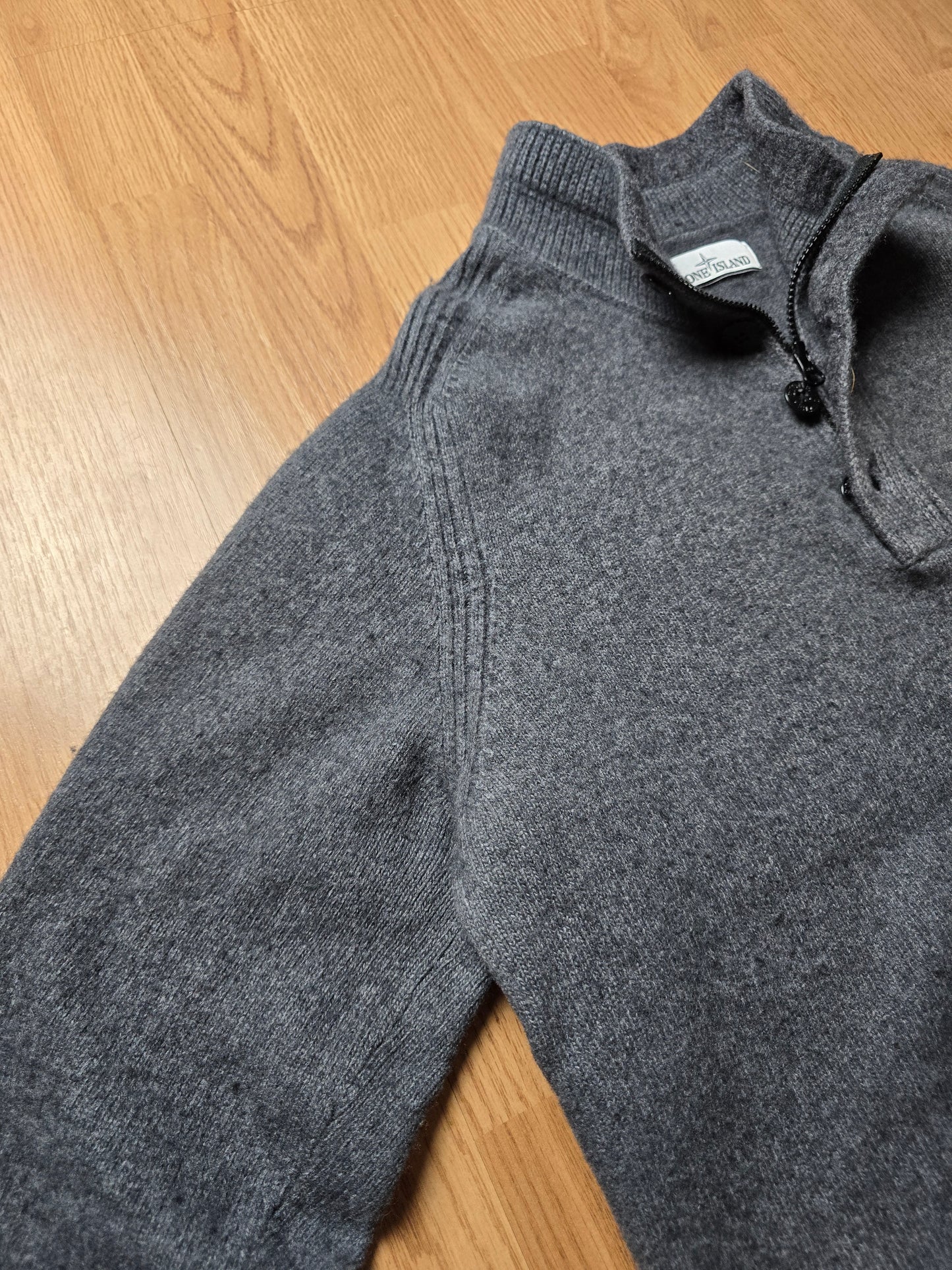 Stone Island Quater Zip Wool Blend Jumper (M/L)
