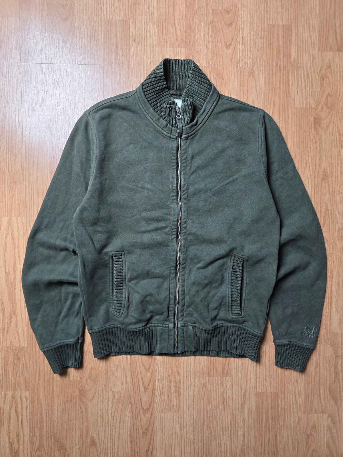 Vintage C.P. Company Embroidered Zip Sweatshirt (M)