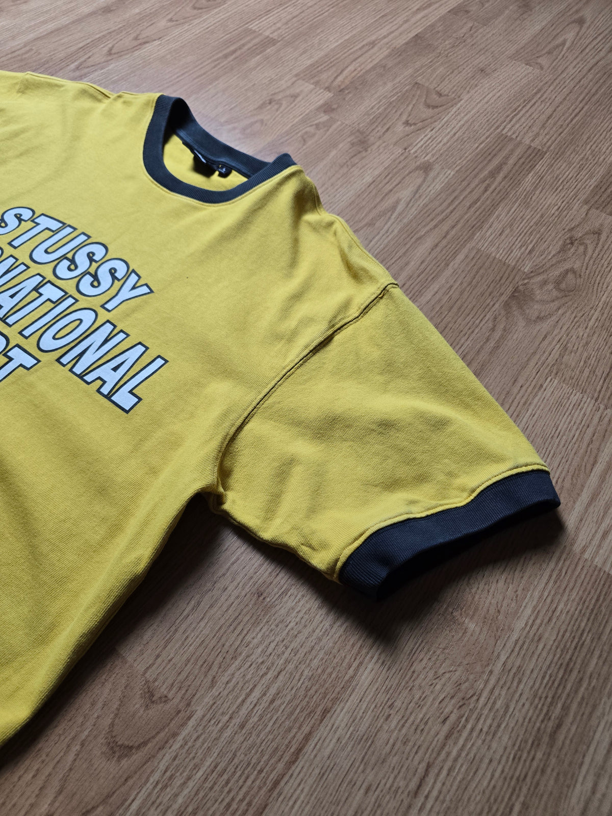 Stussy Sport Heavy Jersey Crew Ringer T-shirt (L)