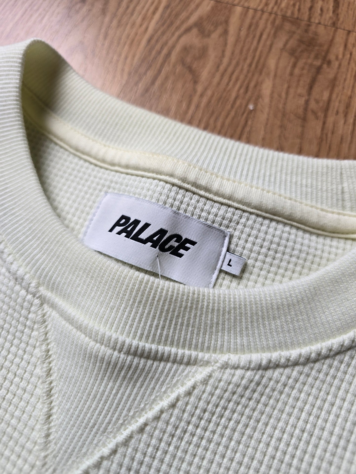 Palace Waffle Longsleeve Spellout Top (L)