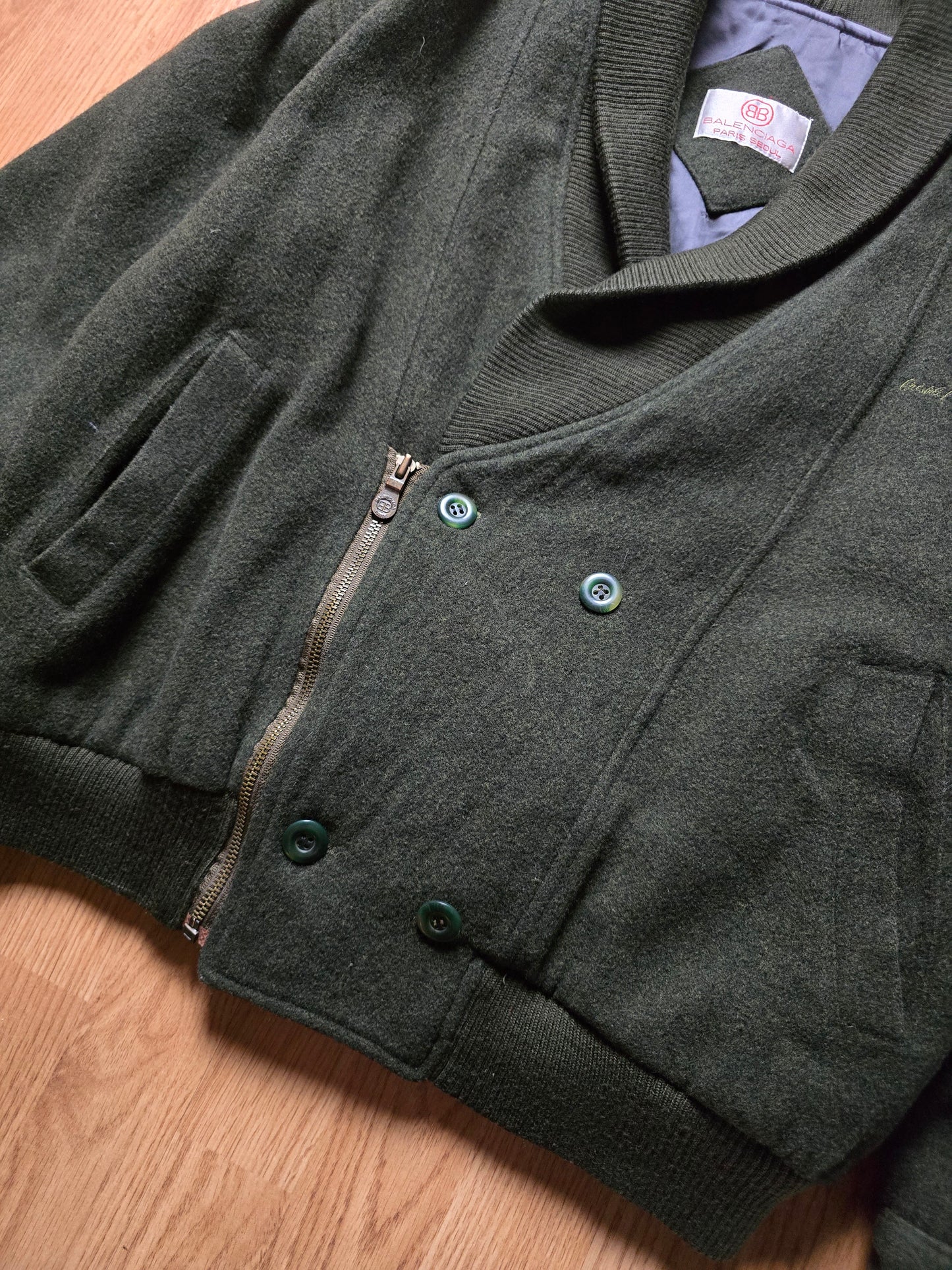 Vintage Balenciaga Double Breasted Wool Jacket (L)
