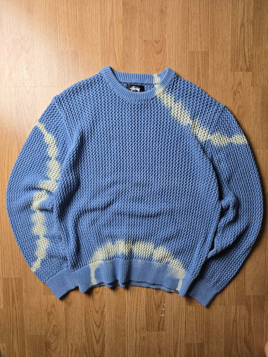 Stussy Pigment Dyed Loose Gauge Knit Sweater (L)