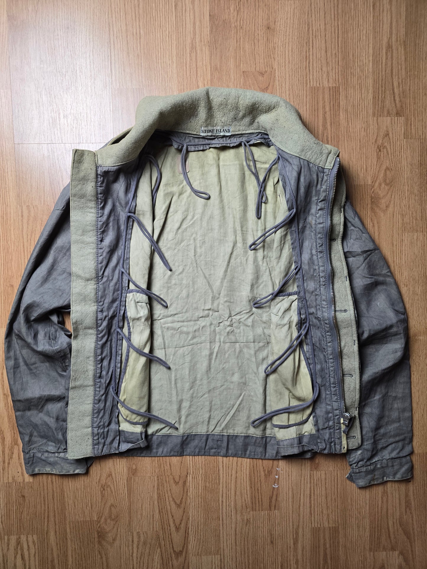 Stone Island AW06 Spalmatura Coated Lino Mix Dutch Rope Jacket (L/M)