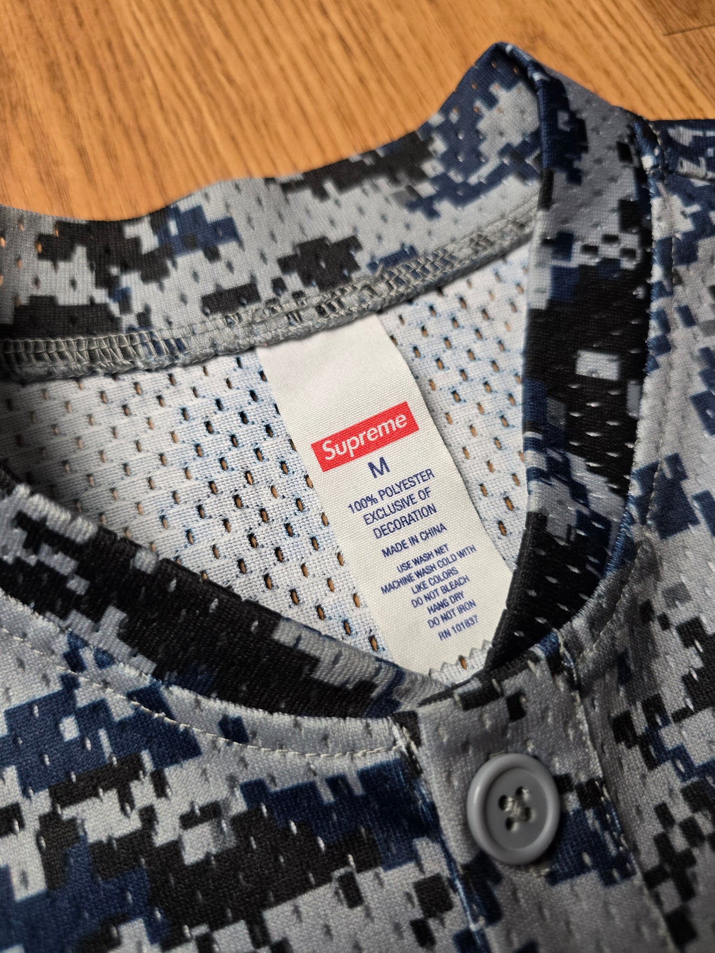 Supreme S Logo Henley Baseball Jersey (M/L)