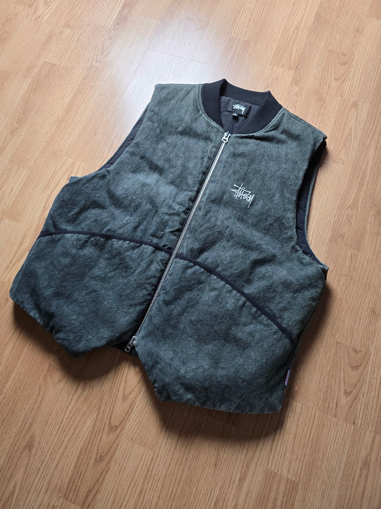 Stussy Primaloft Washed Canvas Gilet/Vest (L)