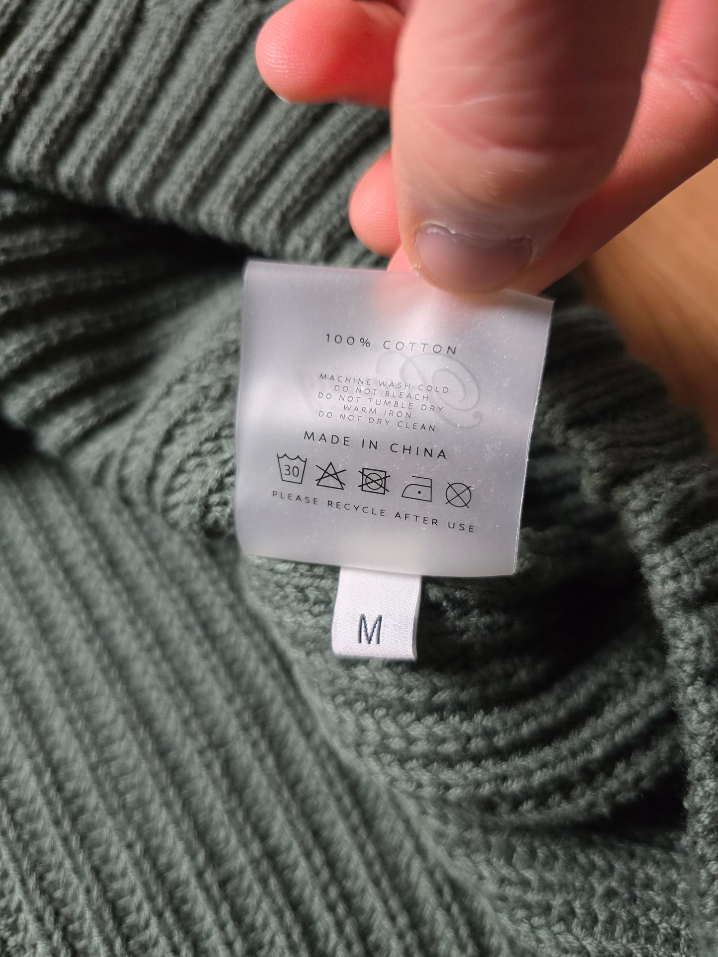 Ronning Ribbed Fisherman Knit Sweater (M)