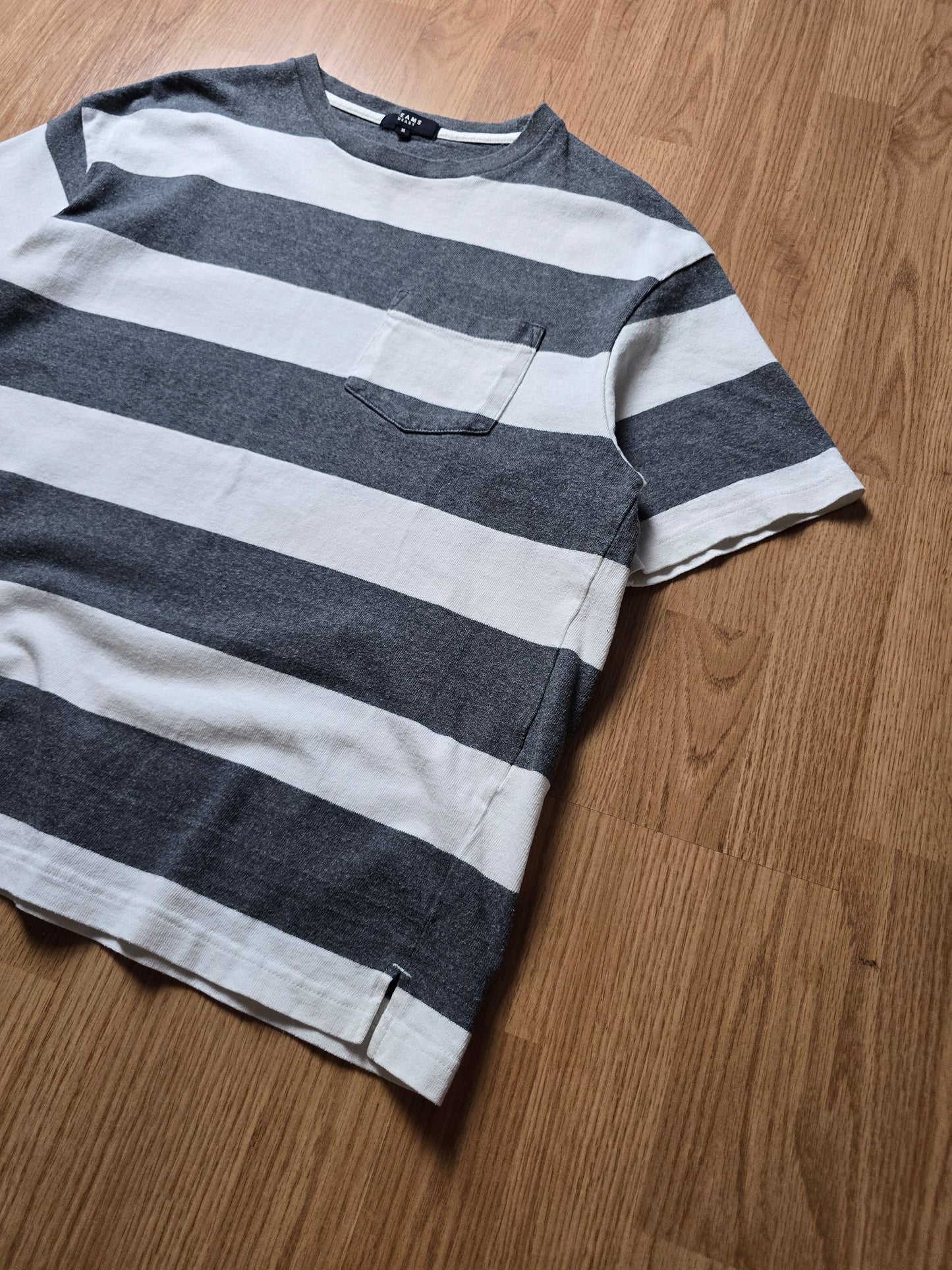 Beams Heart Boxy Striped Pocket Tee (M)