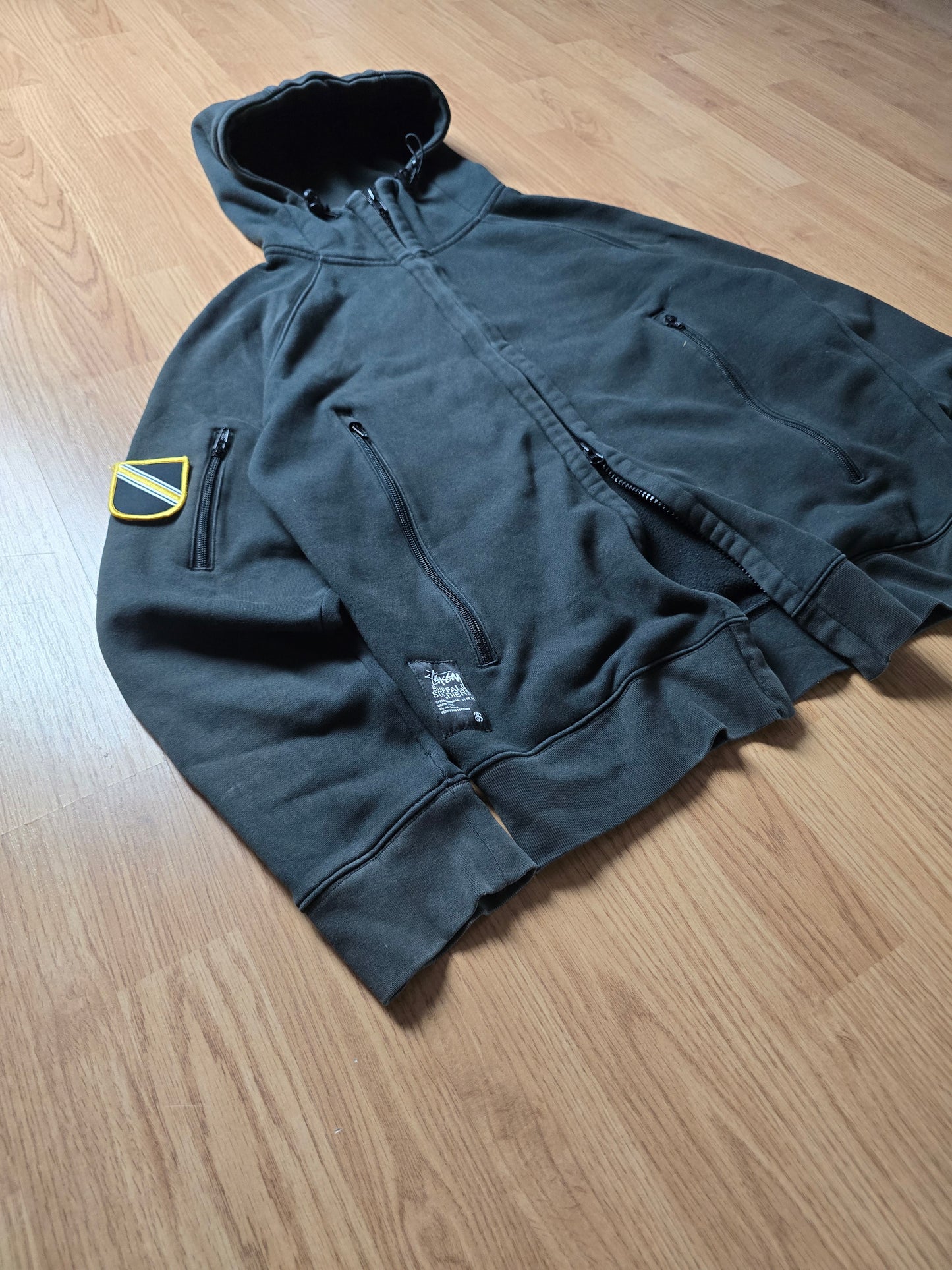 Stussy Buffalo Soldiers Technical Zip Hoodie (M/L)